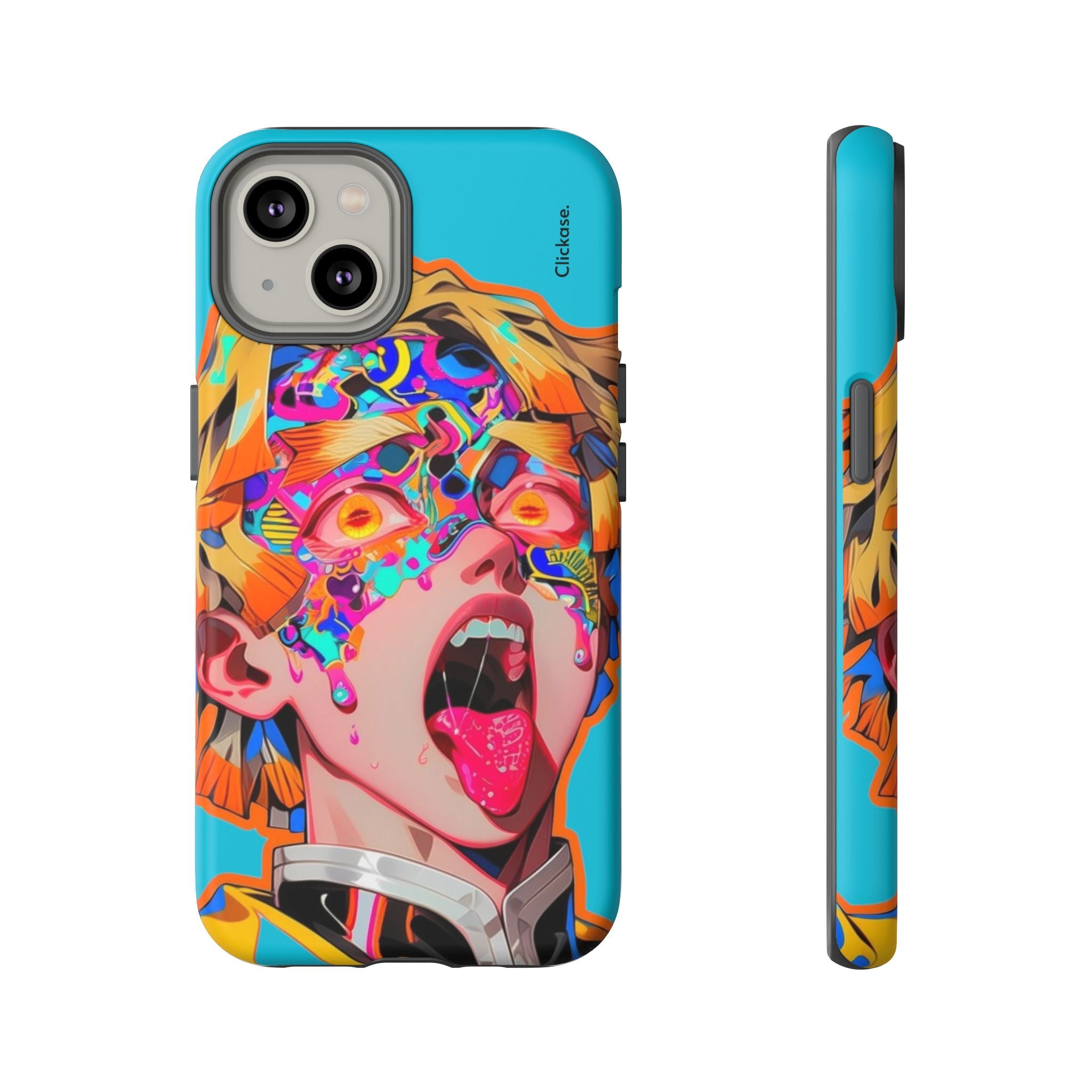 Zenitsu Agatsuma – Neon Thunder Pop Art Tough Phone Case by