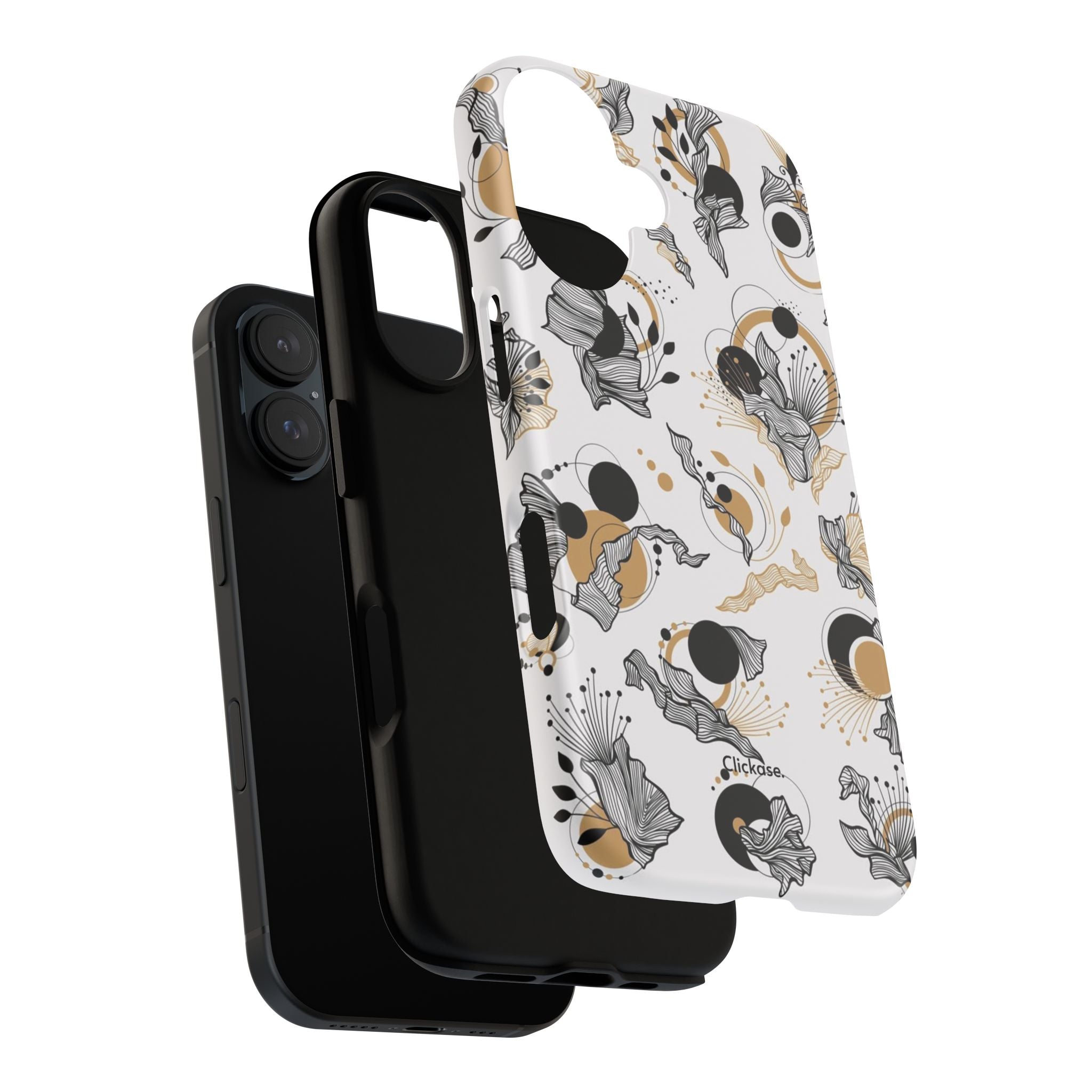 Abstract Floral Design Tough Phone Cases by
