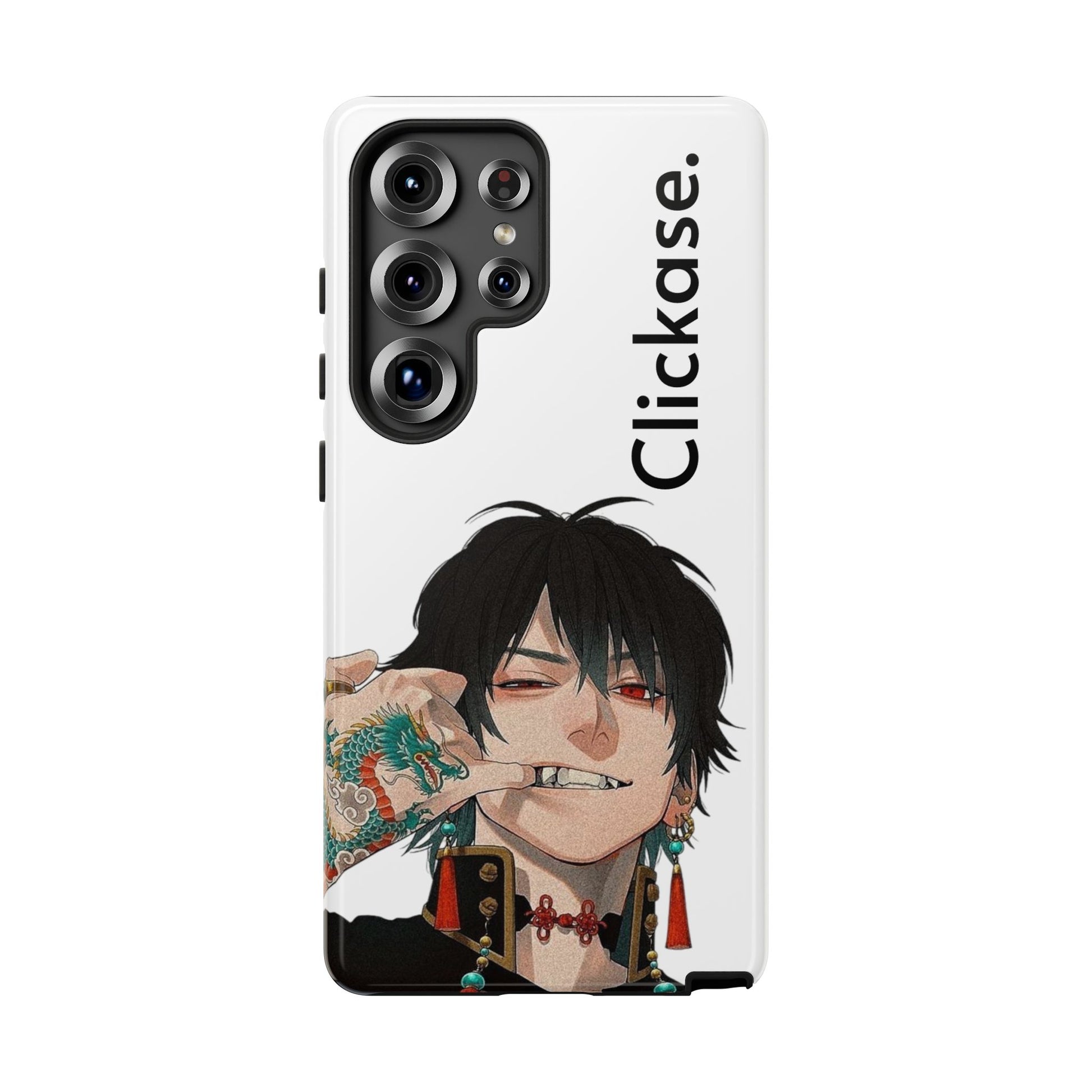 Edgy Anime Rebel Character - Tough Phone Case by