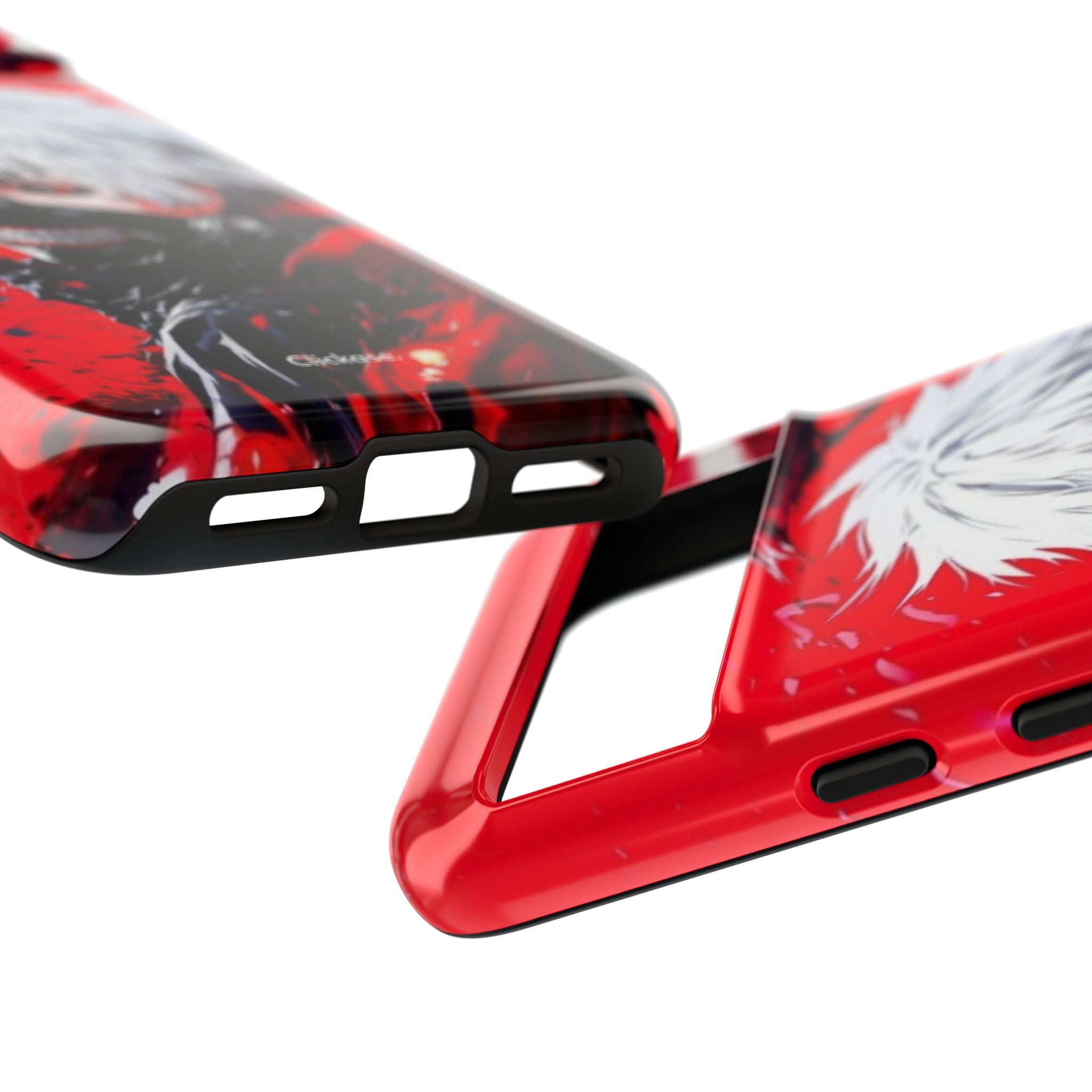 Ken Kaneki anime tough phone case with vibrant 3D wrap and durable impact-resistant design