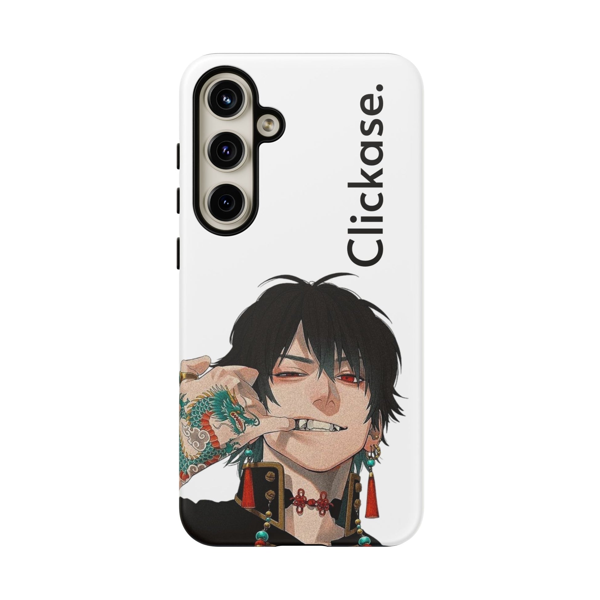 Edgy Anime Rebel Character - Tough Phone Case by