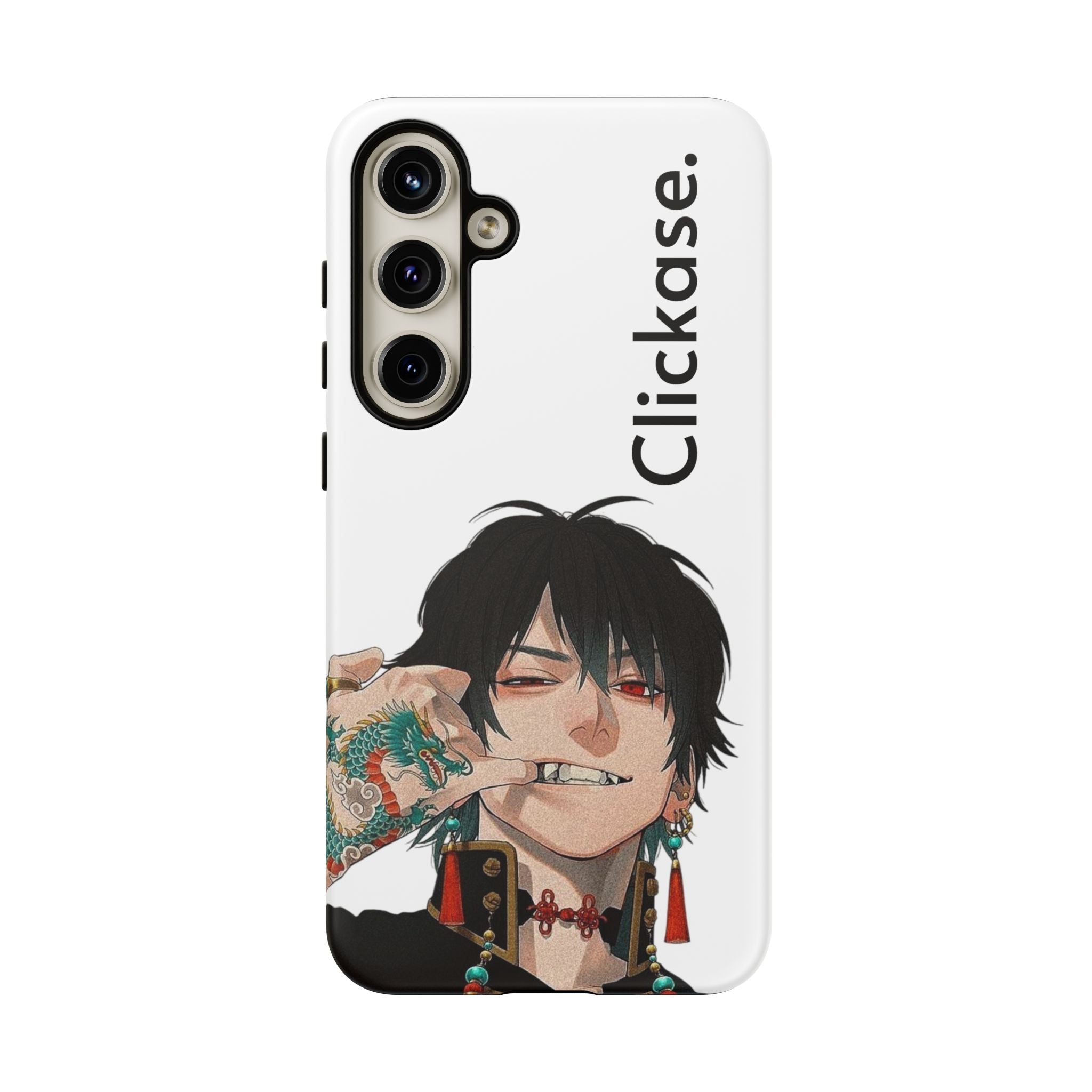 Edgy Anime Rebel Character - Tough Phone Case by