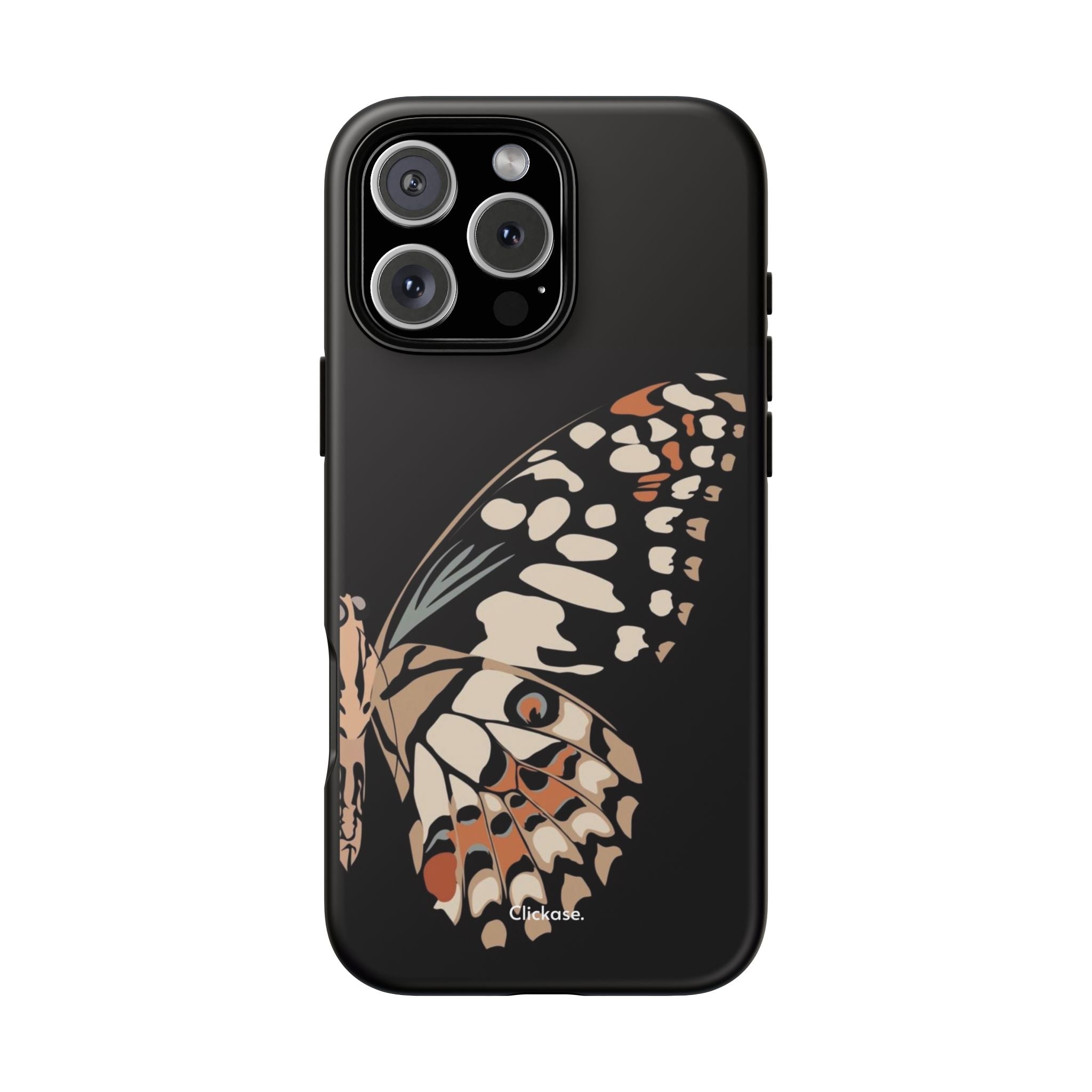 Butterfly Black Tough Phone Case by