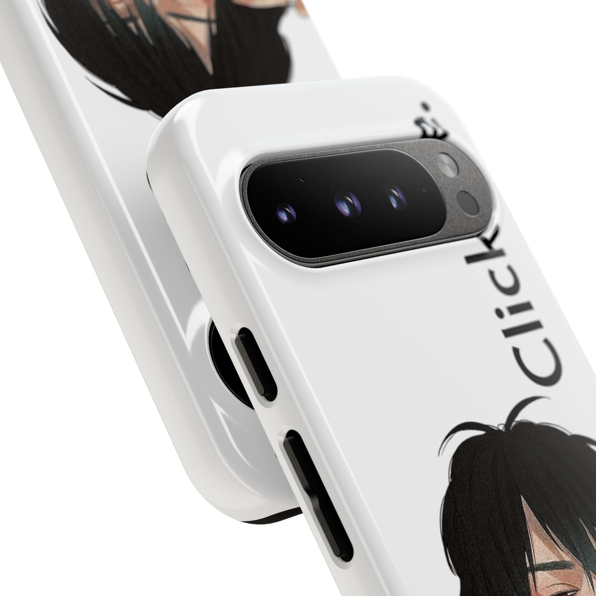 Edgy Anime Rebel Character - Tough Phone Case by