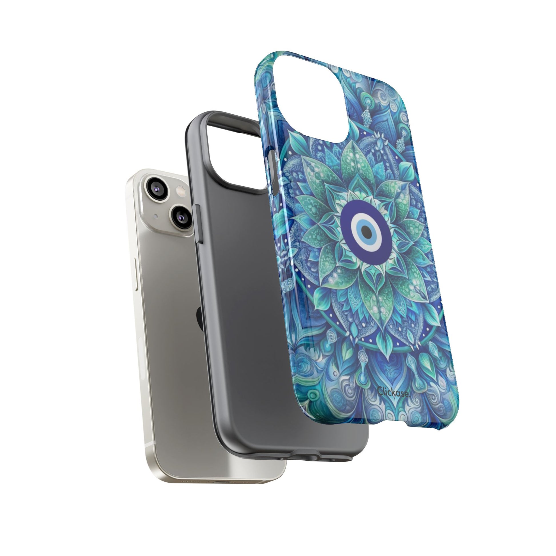 Mandala Design Blue Eye Pattern Tough Phone Case by