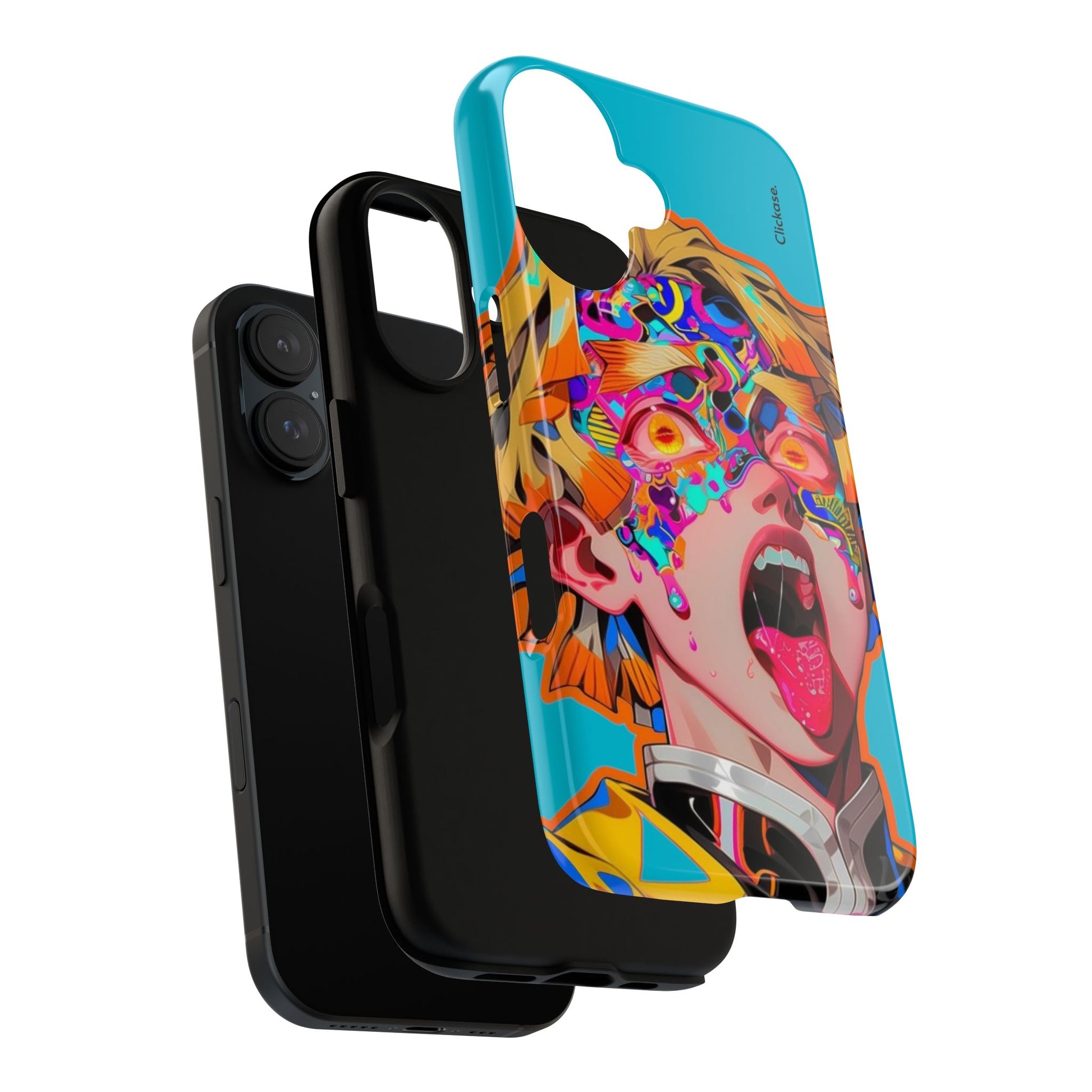 Zenitsu Agatsuma – Neon Thunder Pop Art Tough Phone Case by