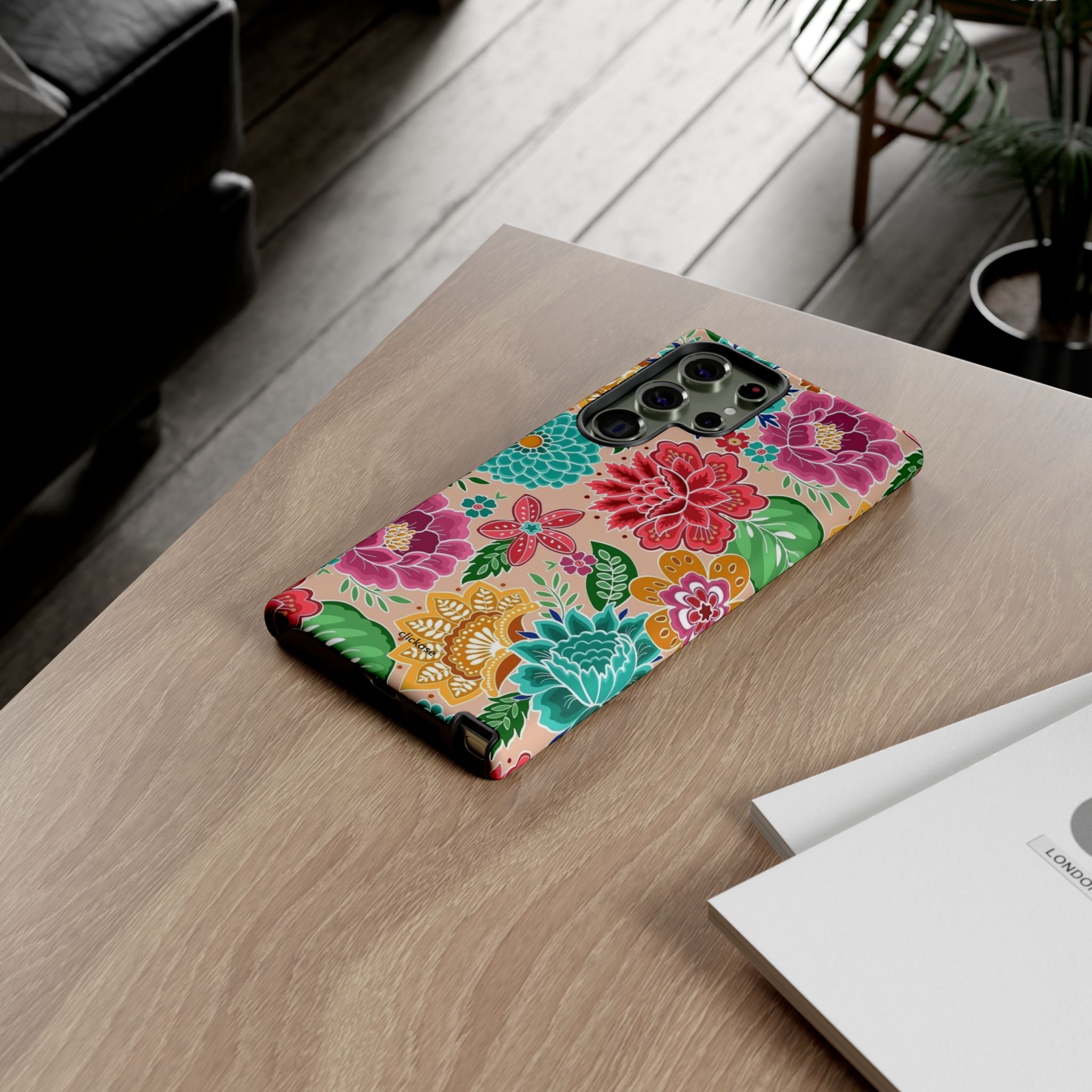 Cute Floral Design Tough Phone Case by