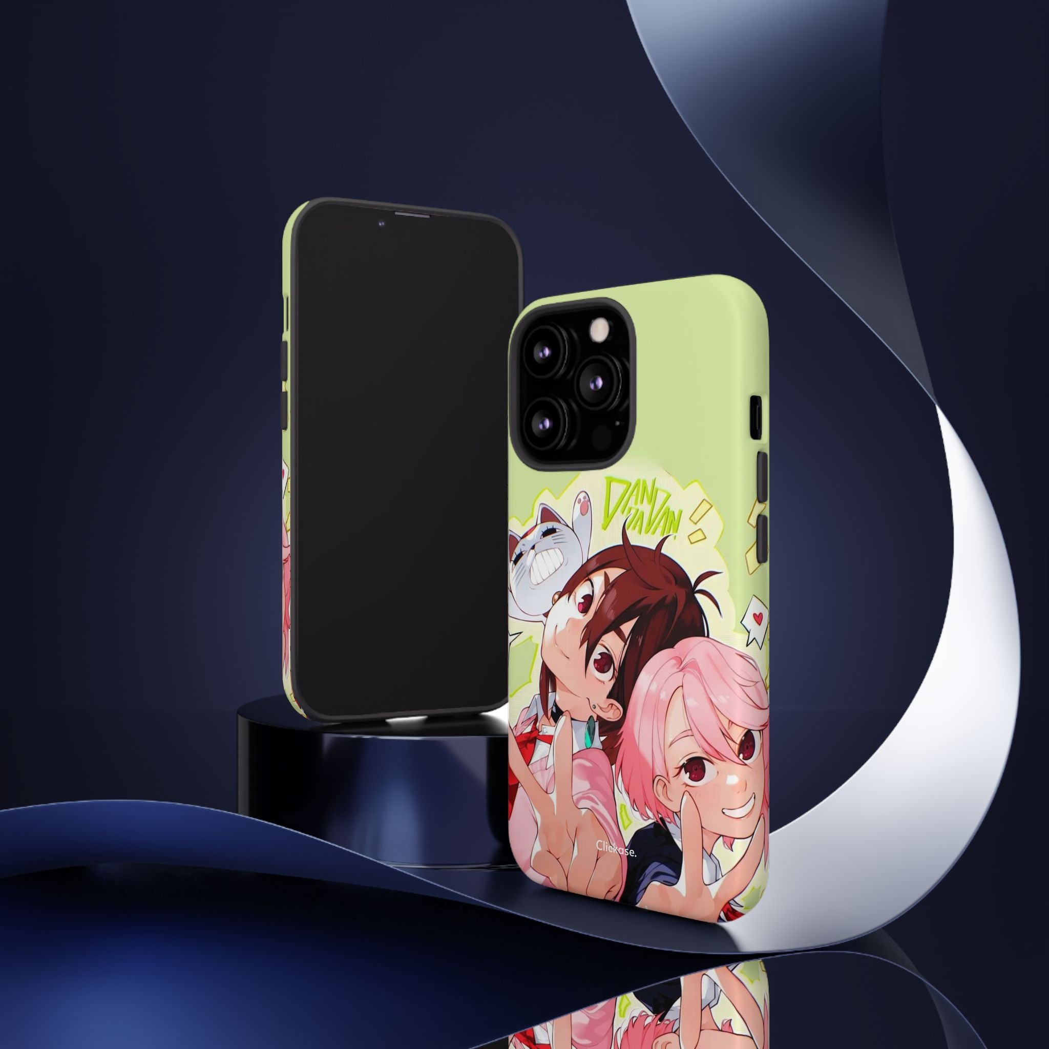 Momo & Aira - Dan Da Dan Tough Phone CasePhone CaseClickase®Momo & Aira
