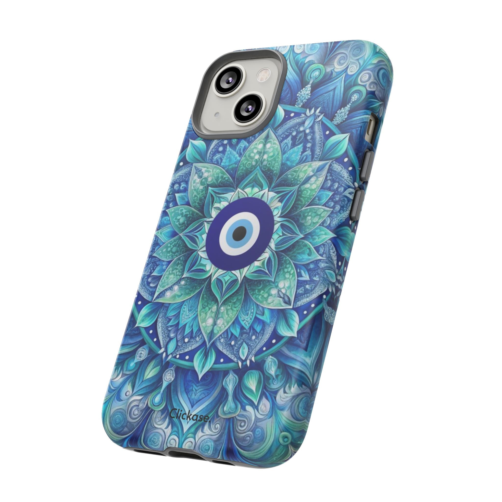 Mandala Design Blue Eye Pattern Tough Phone Case by
