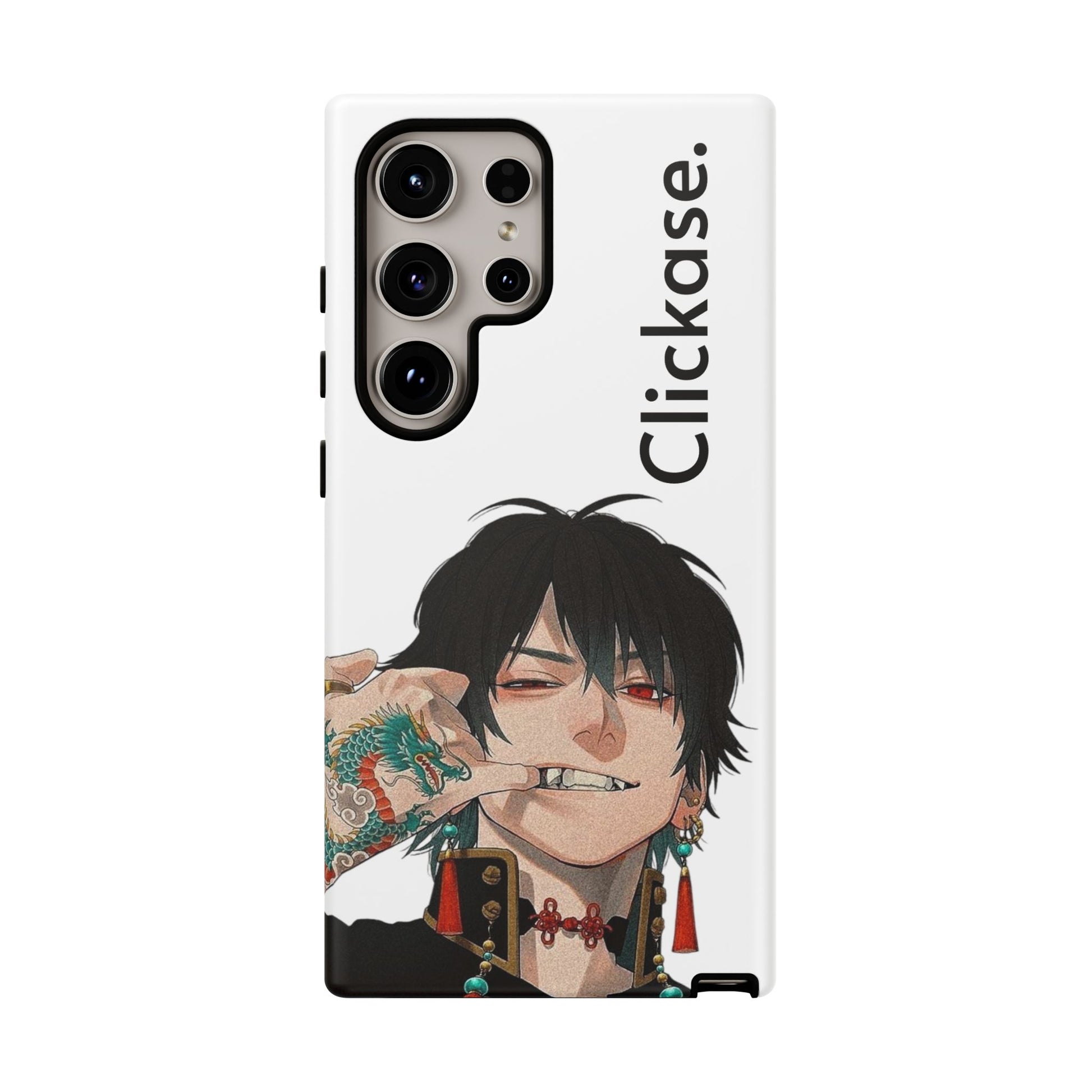 Edgy Anime Rebel Character - Tough Phone Case by