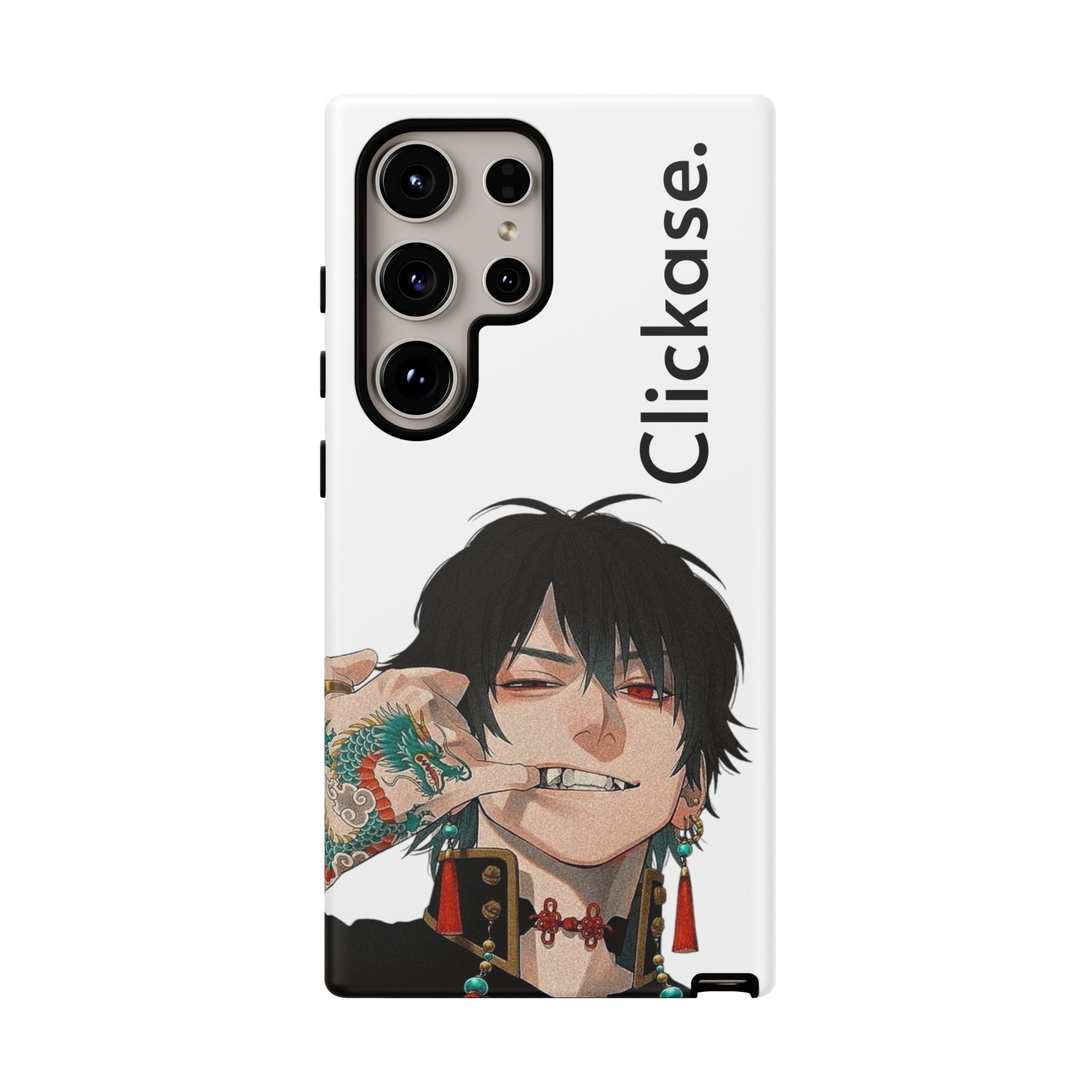 Edgy Anime Rebel Character - Tough Phone Case by