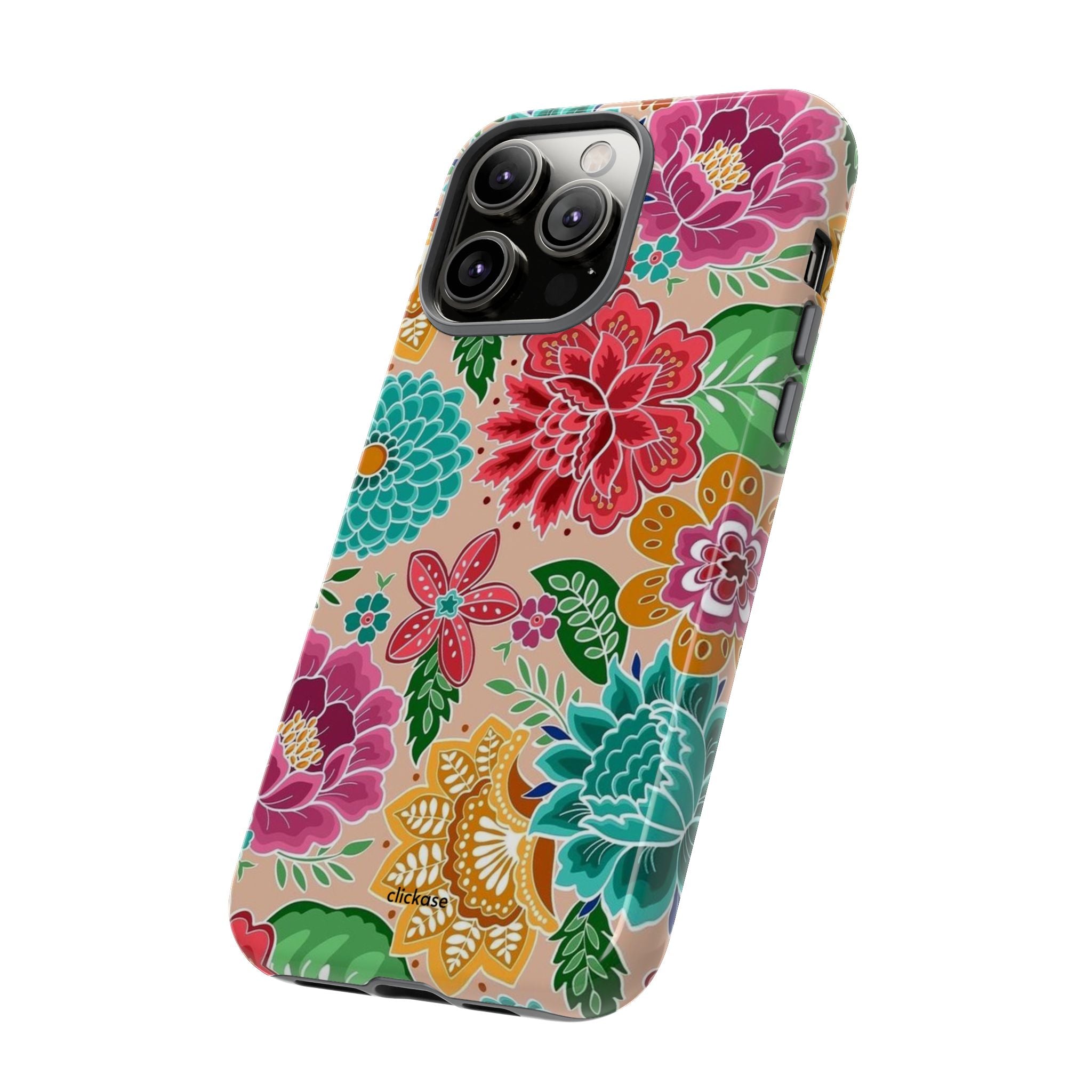 Cute Floral Design Tough Phone Case by