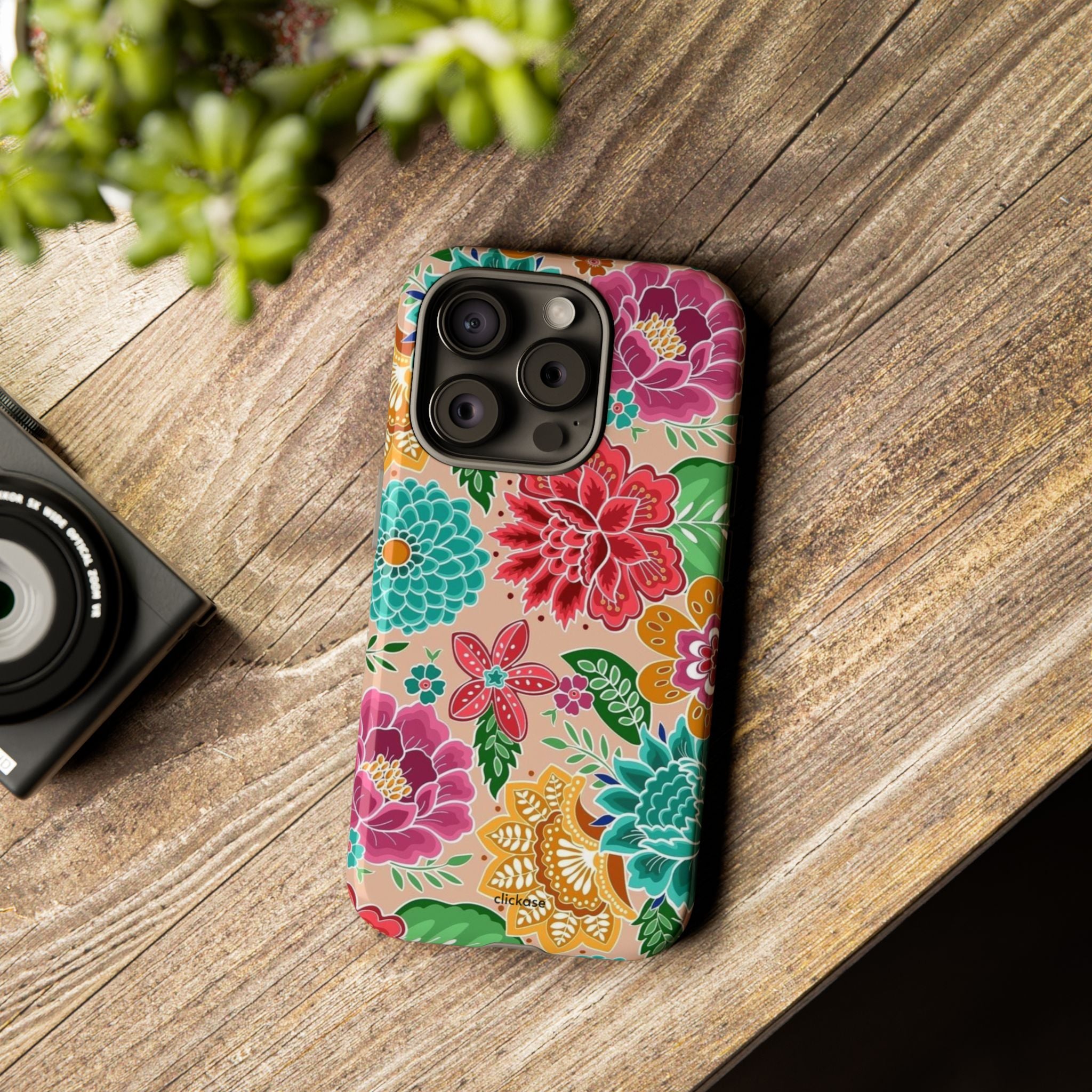 Cute Floral Design Tough Phone Case by