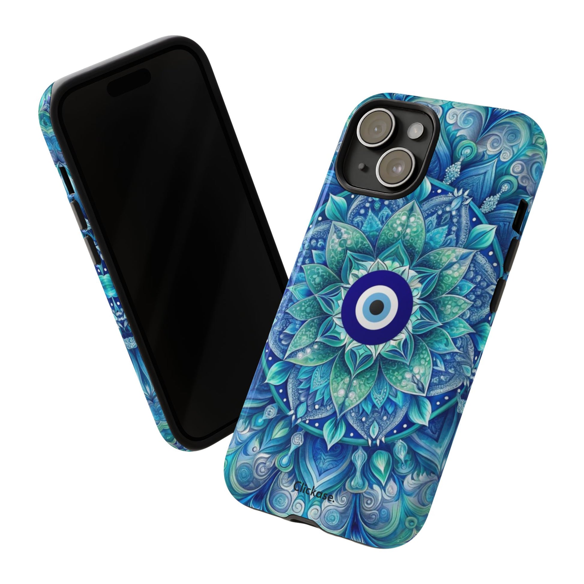 Mandala Design Blue Eye Pattern Tough Phone Case by