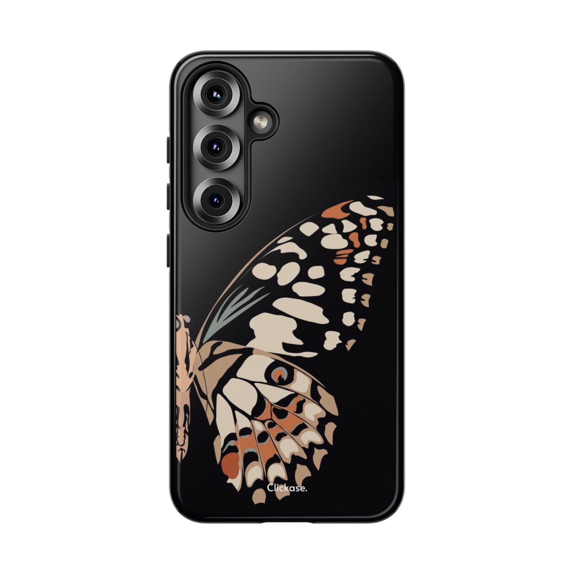Butterfly Black Tough Phone Case by