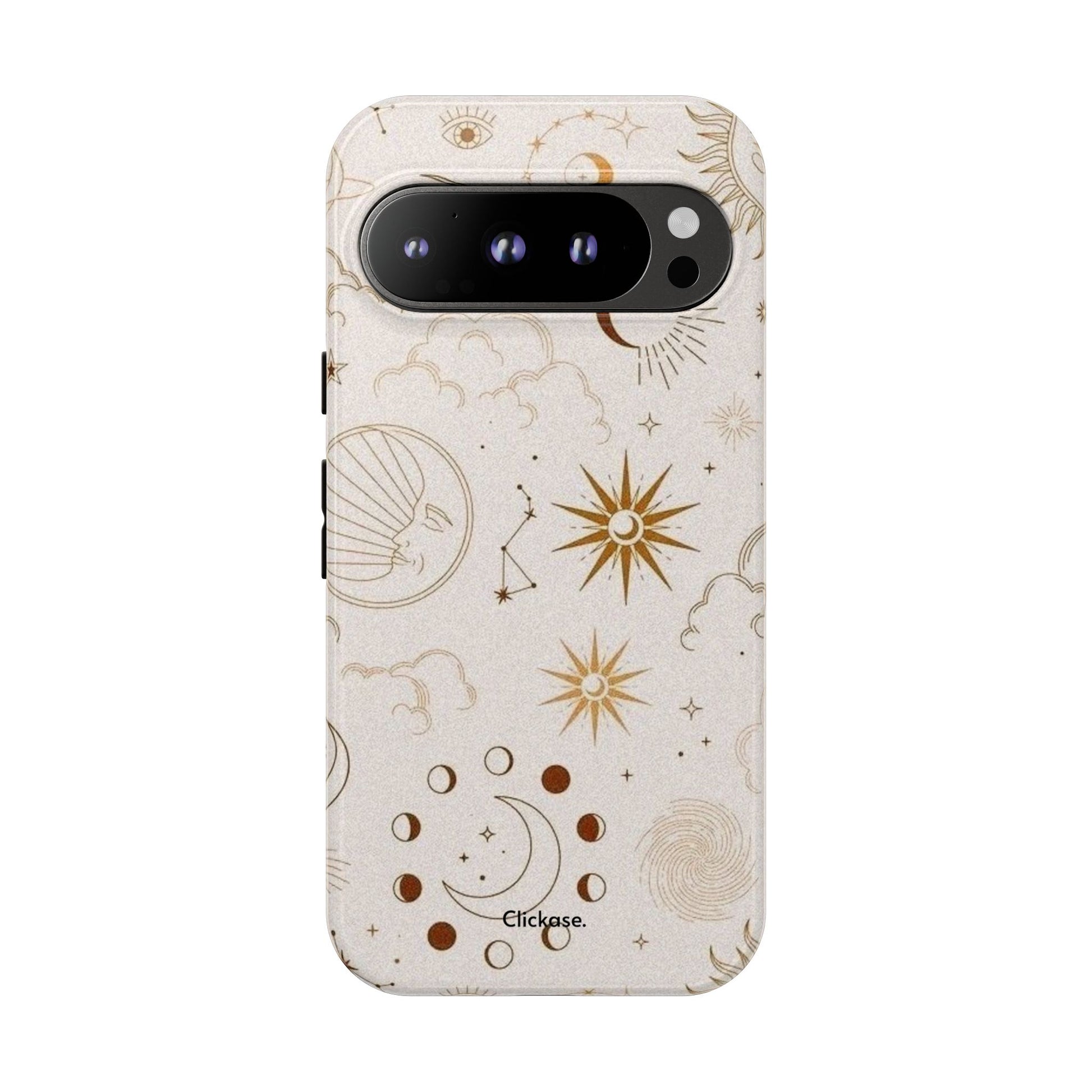 Astrology Celestial Moon and Star Pattern Tough Phone Case by