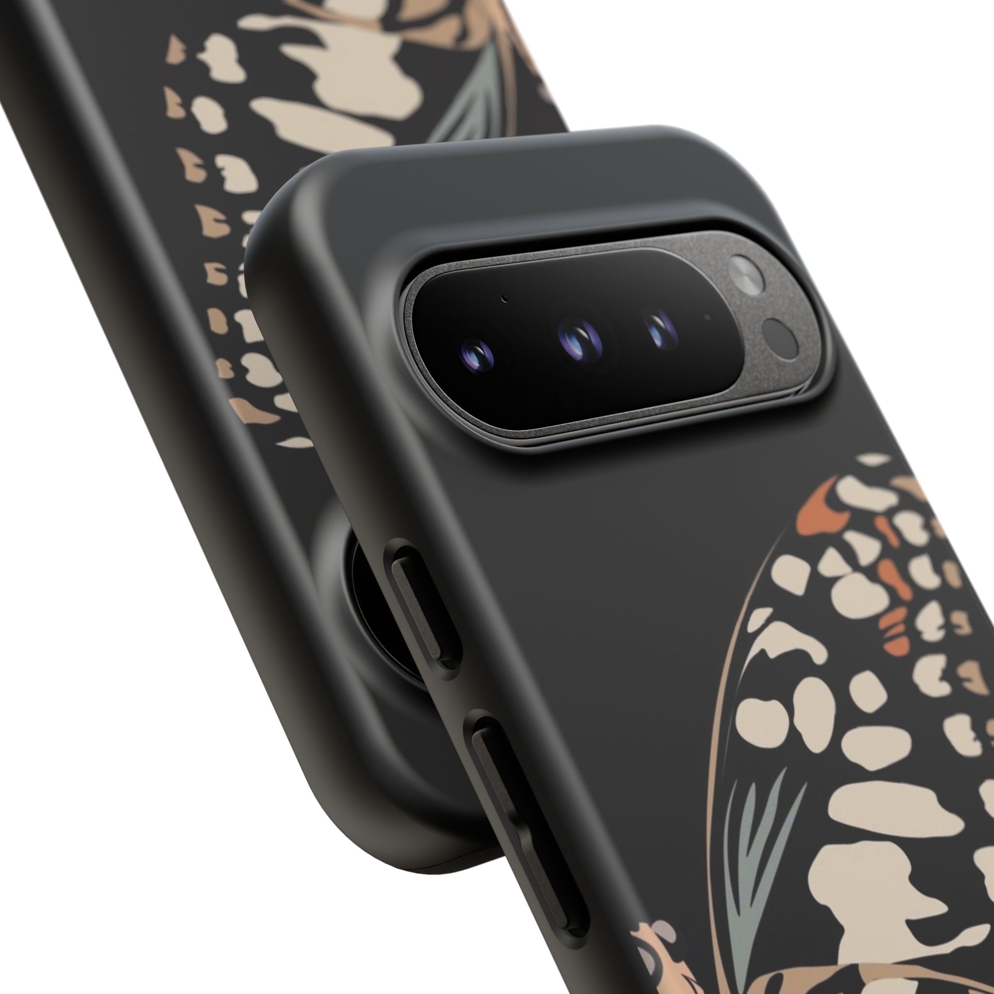 Butterfly Black Tough Phone Case by