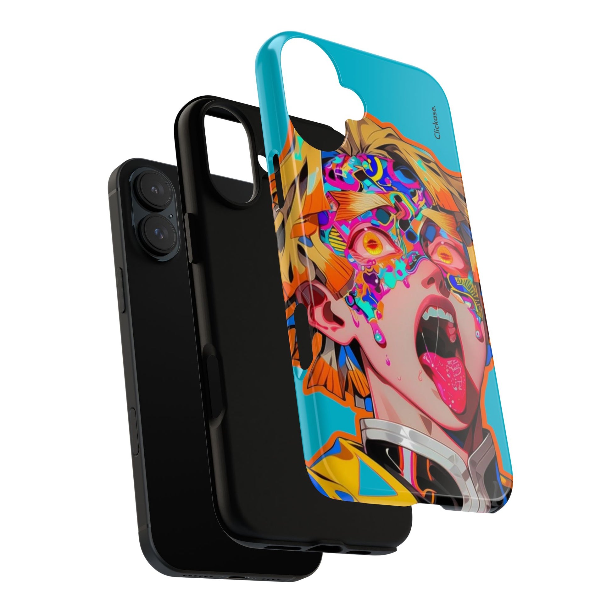 Zenitsu Agatsuma – Neon Thunder Pop Art Tough Phone Case by