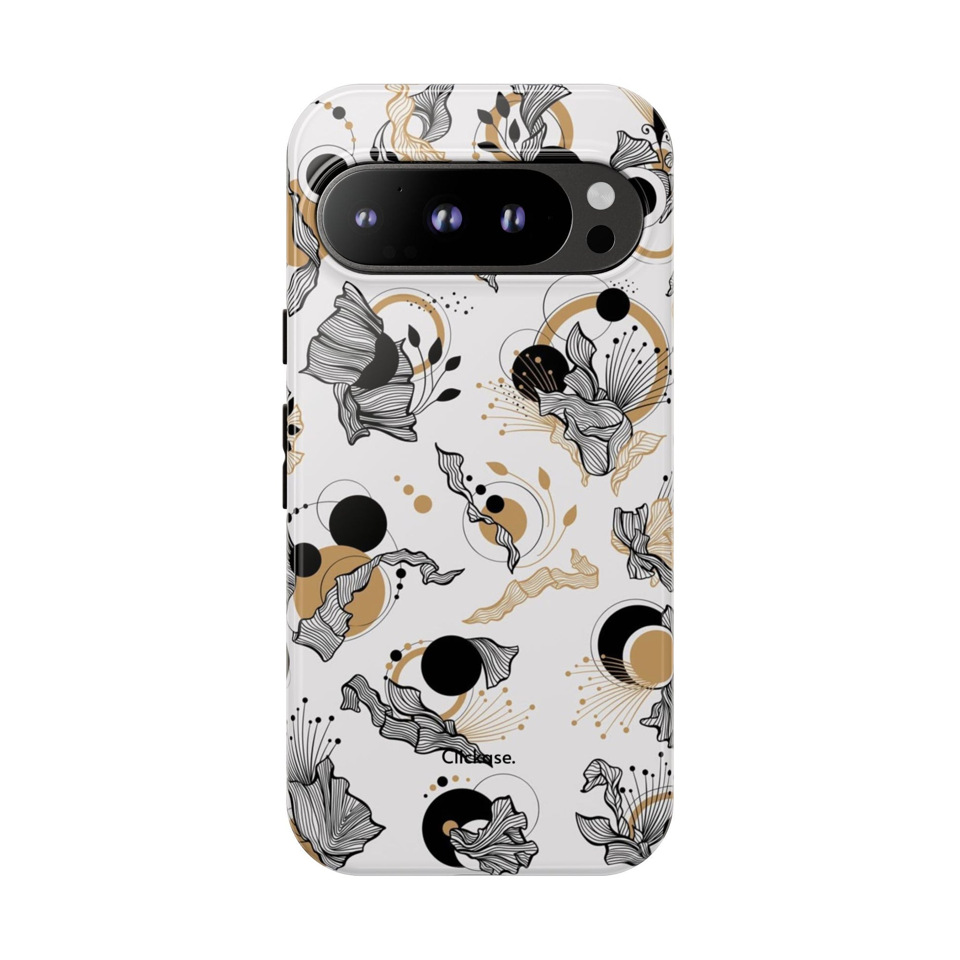 Abstract Floral Design Tough Phone Cases by