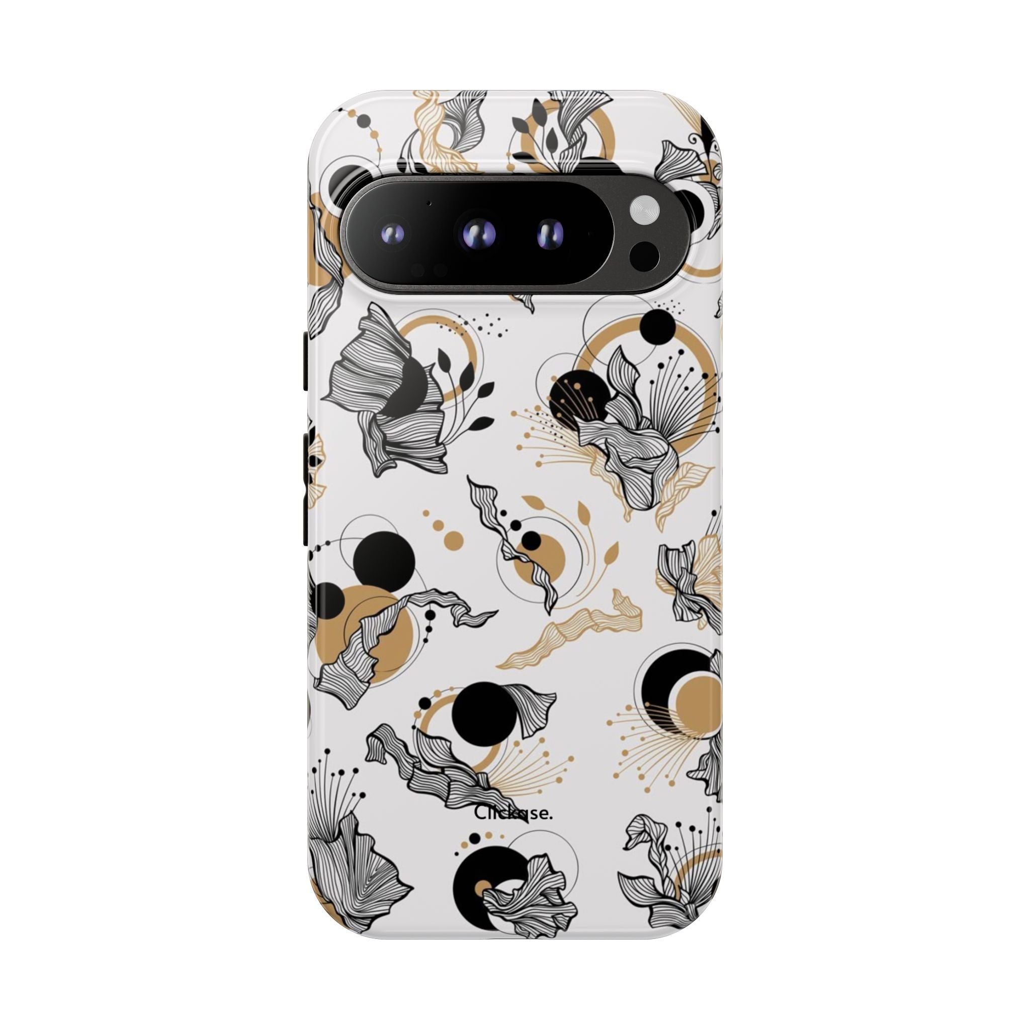 Abstract Floral Design Tough Phone Cases by