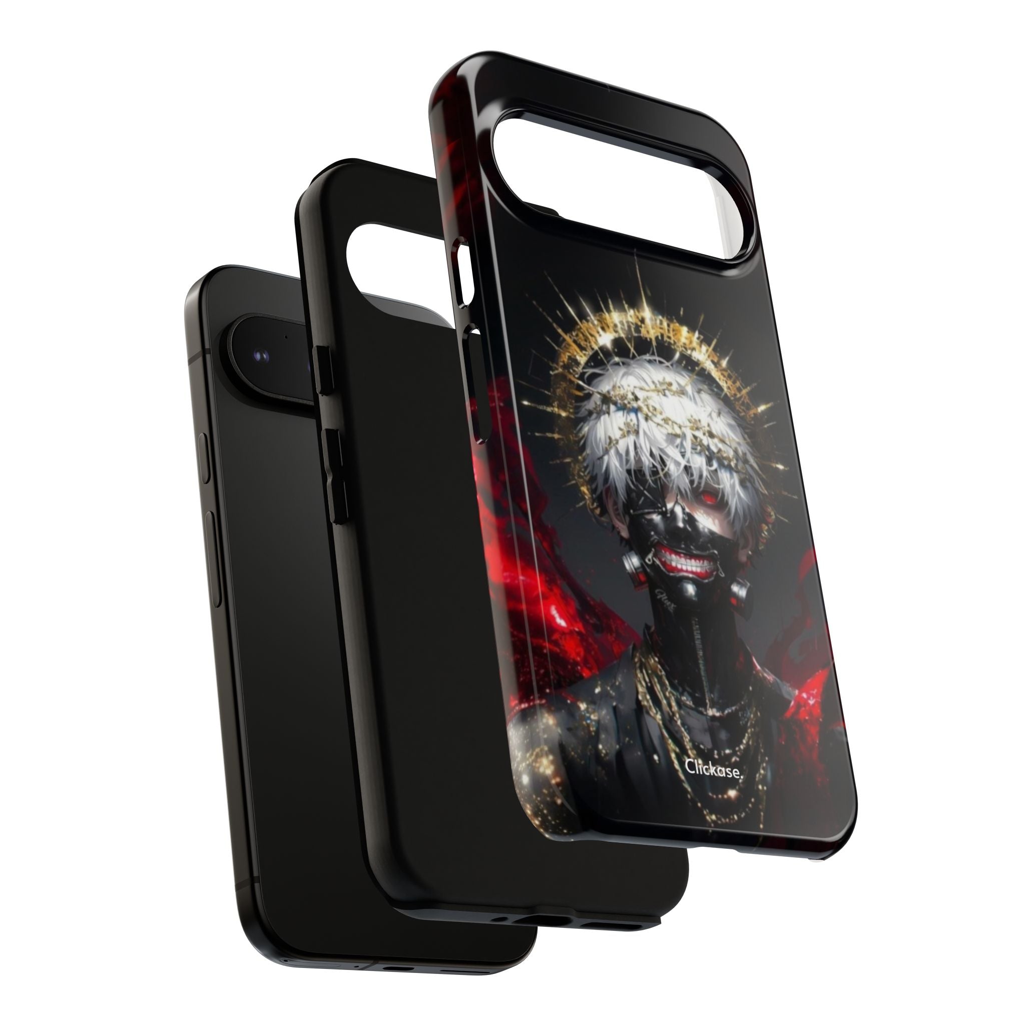 Ken Kaneki anime phone case with 3D vibrant design and durable shock-absorbing protection