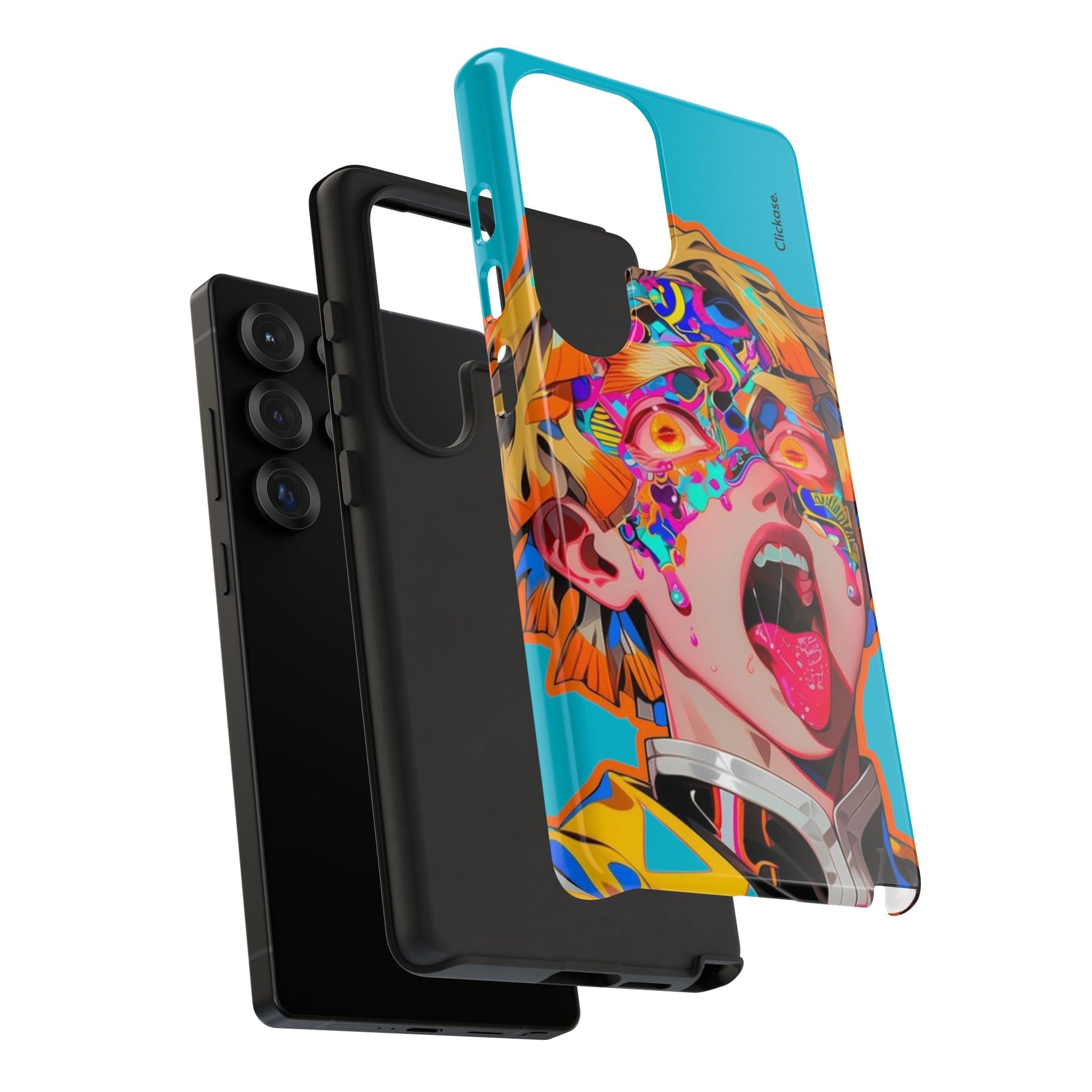 Zenitsu Agatsuma – Neon Thunder Pop Art Tough Phone Case by