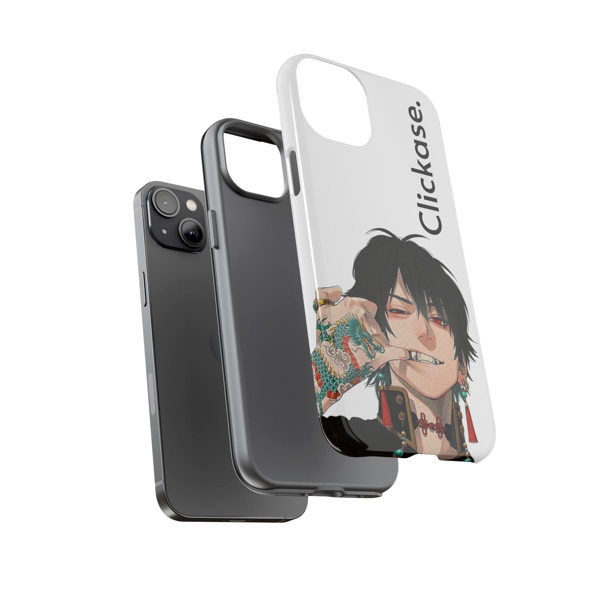 Edgy Anime Rebel Character - Tough Phone Case by