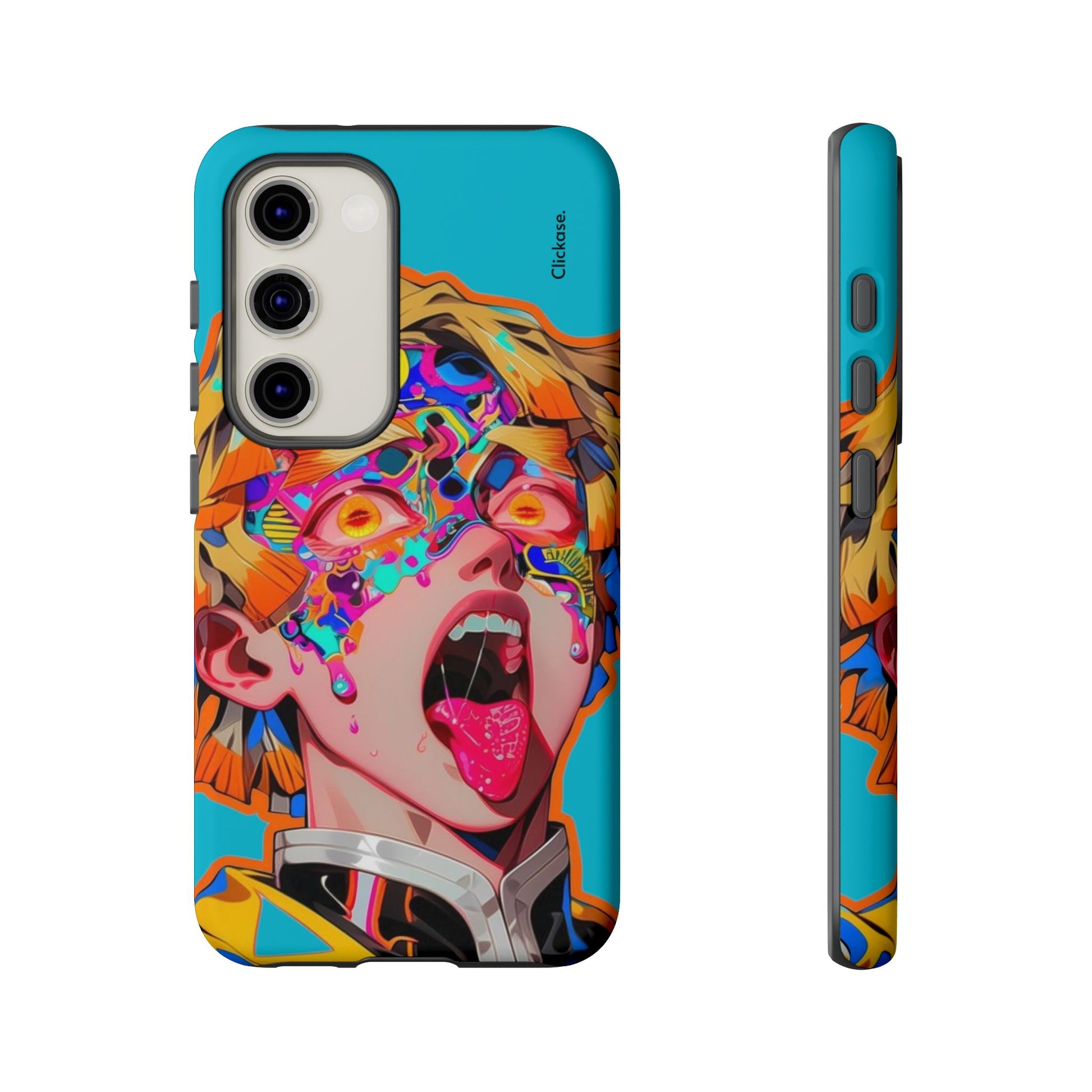 Zenitsu Agatsuma – Neon Thunder Pop Art Tough Phone Case by