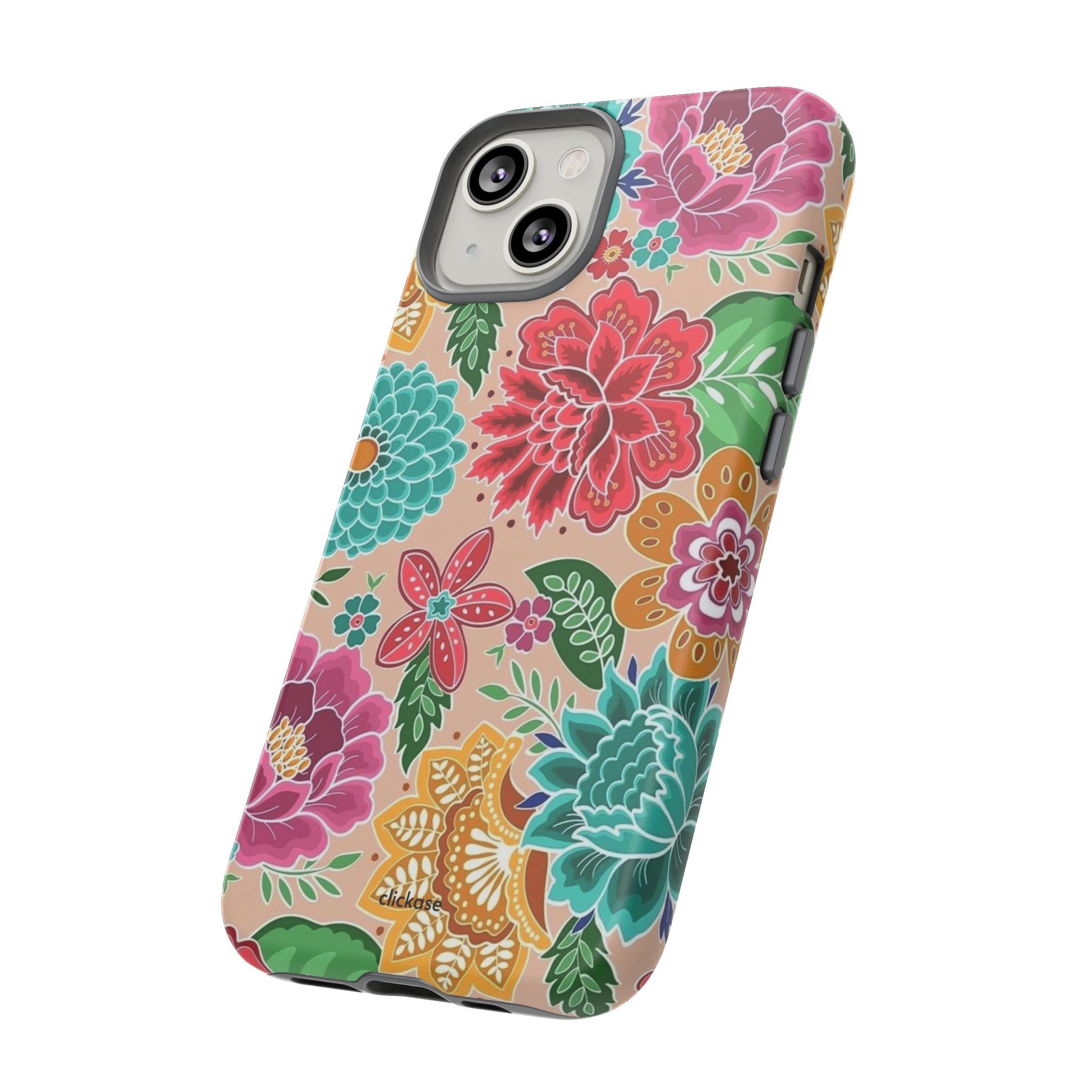 Cute Floral Design Tough Phone Case by
