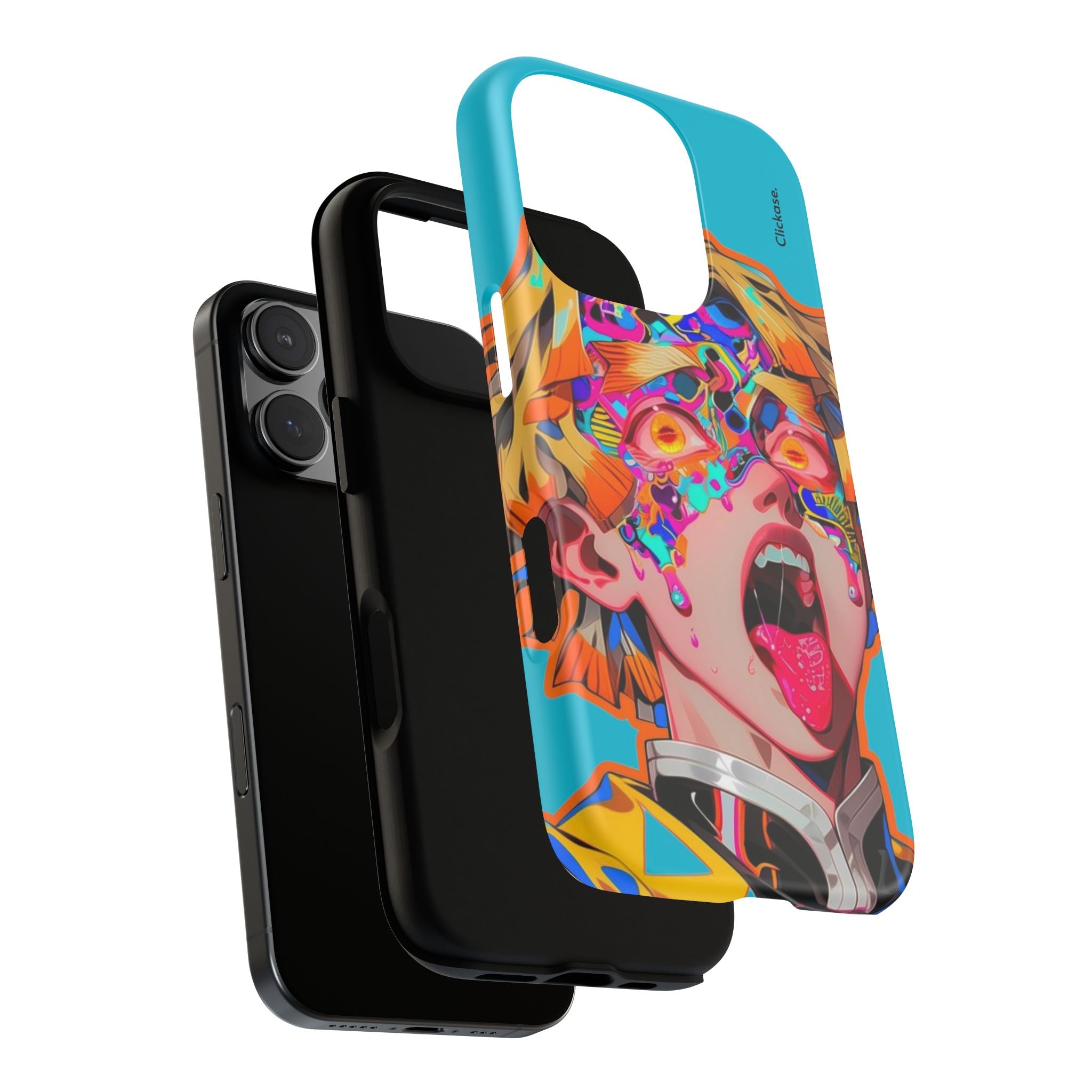Zenitsu Agatsuma – Neon Thunder Pop Art Tough Phone Case by