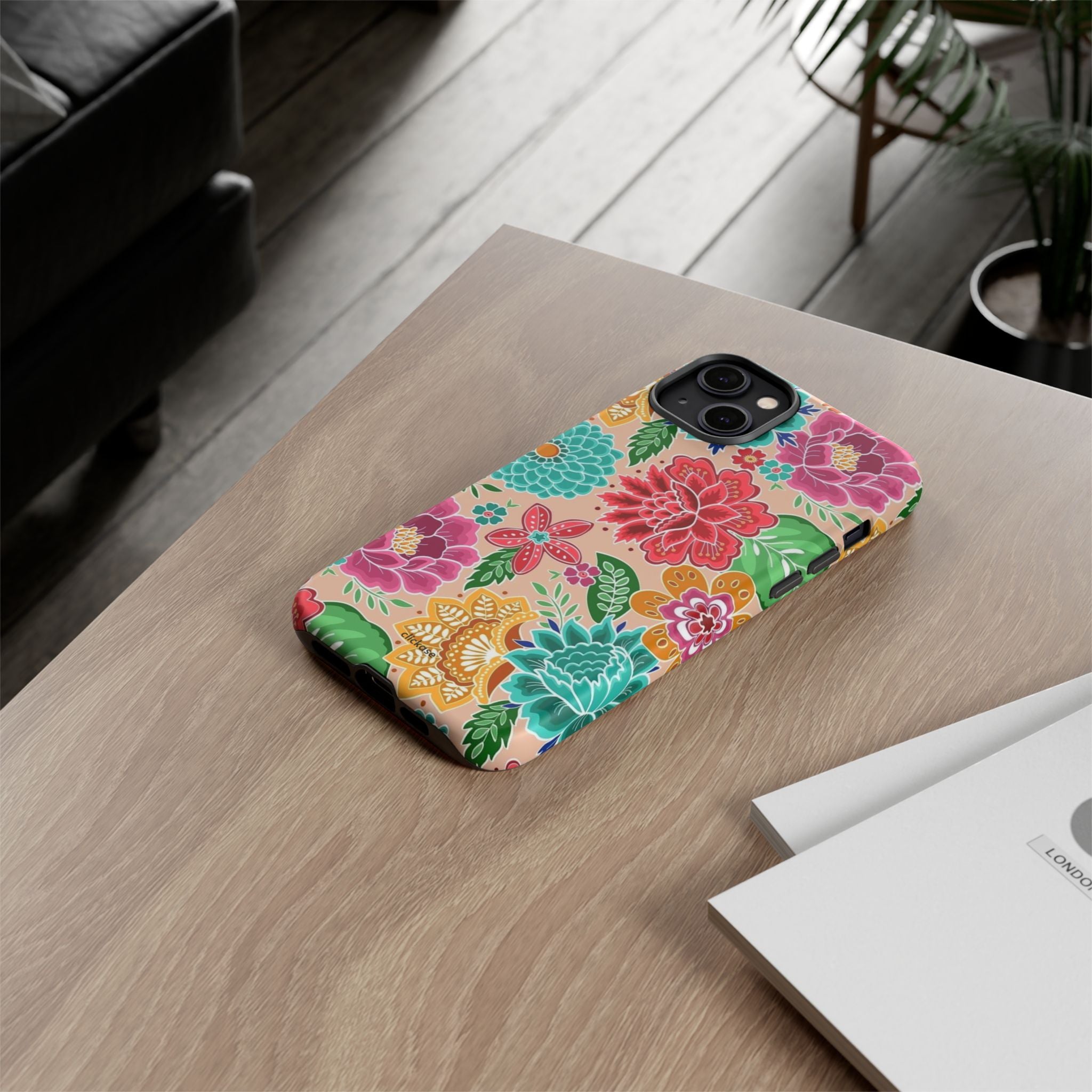 Cute Floral Design Tough Phone Case by
