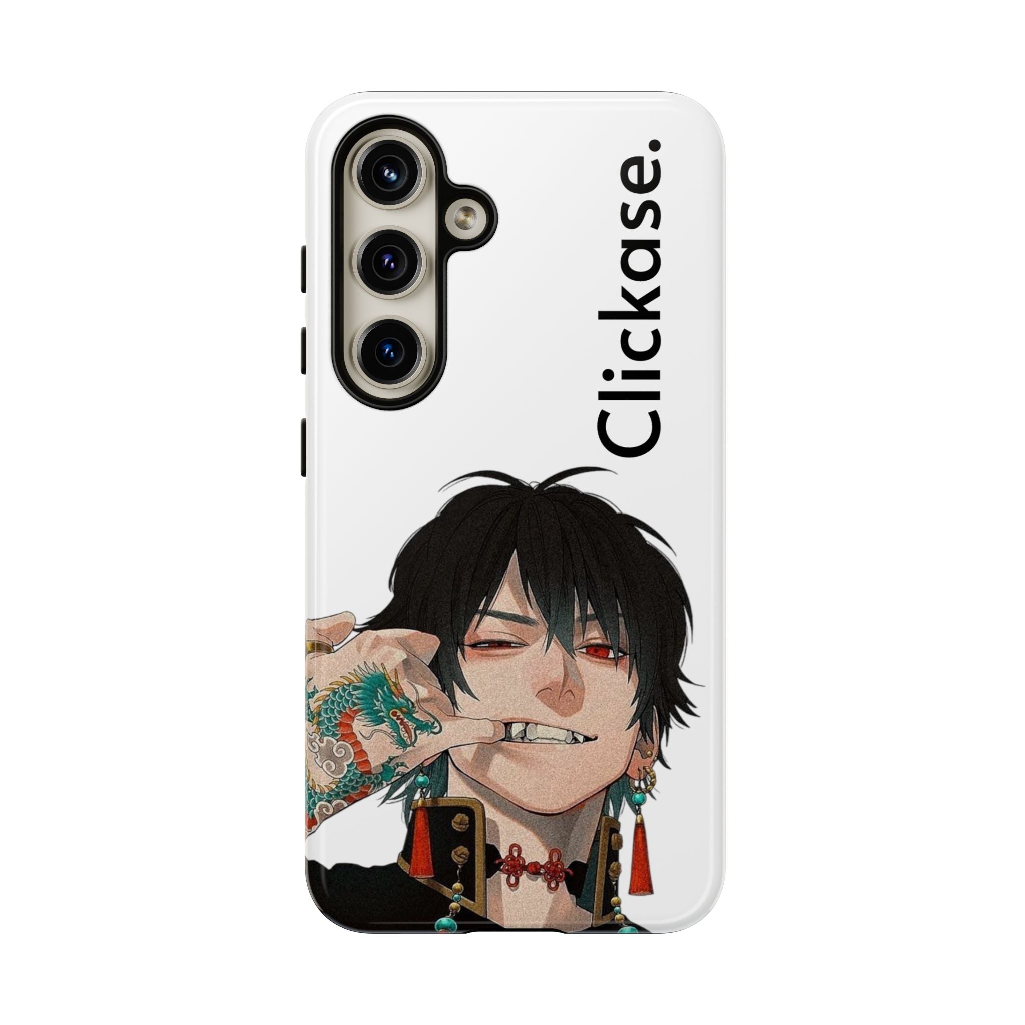 Edgy Anime Rebel Character - Tough Phone Case by