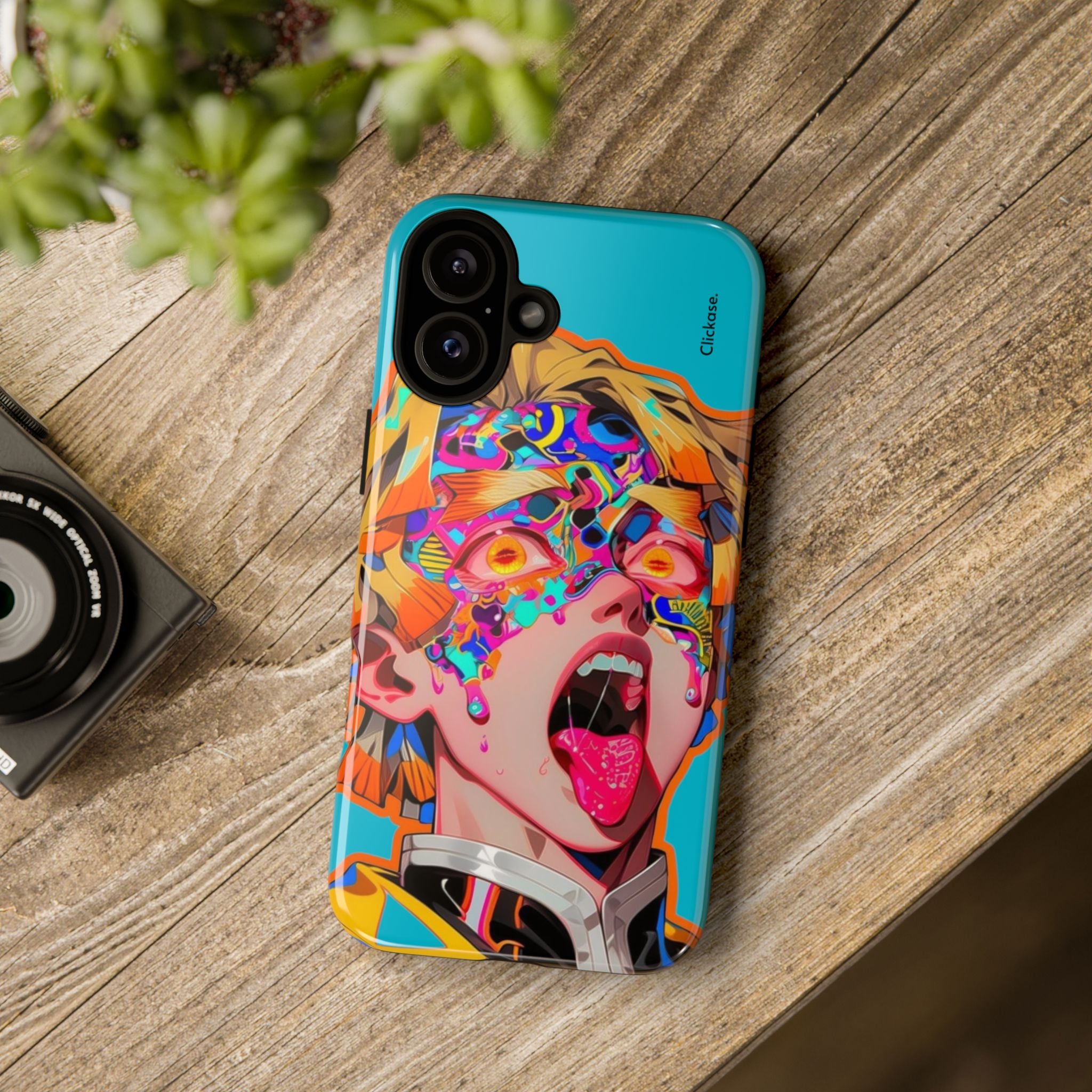 Zenitsu Agatsuma – Neon Thunder Pop Art Tough Phone Case by