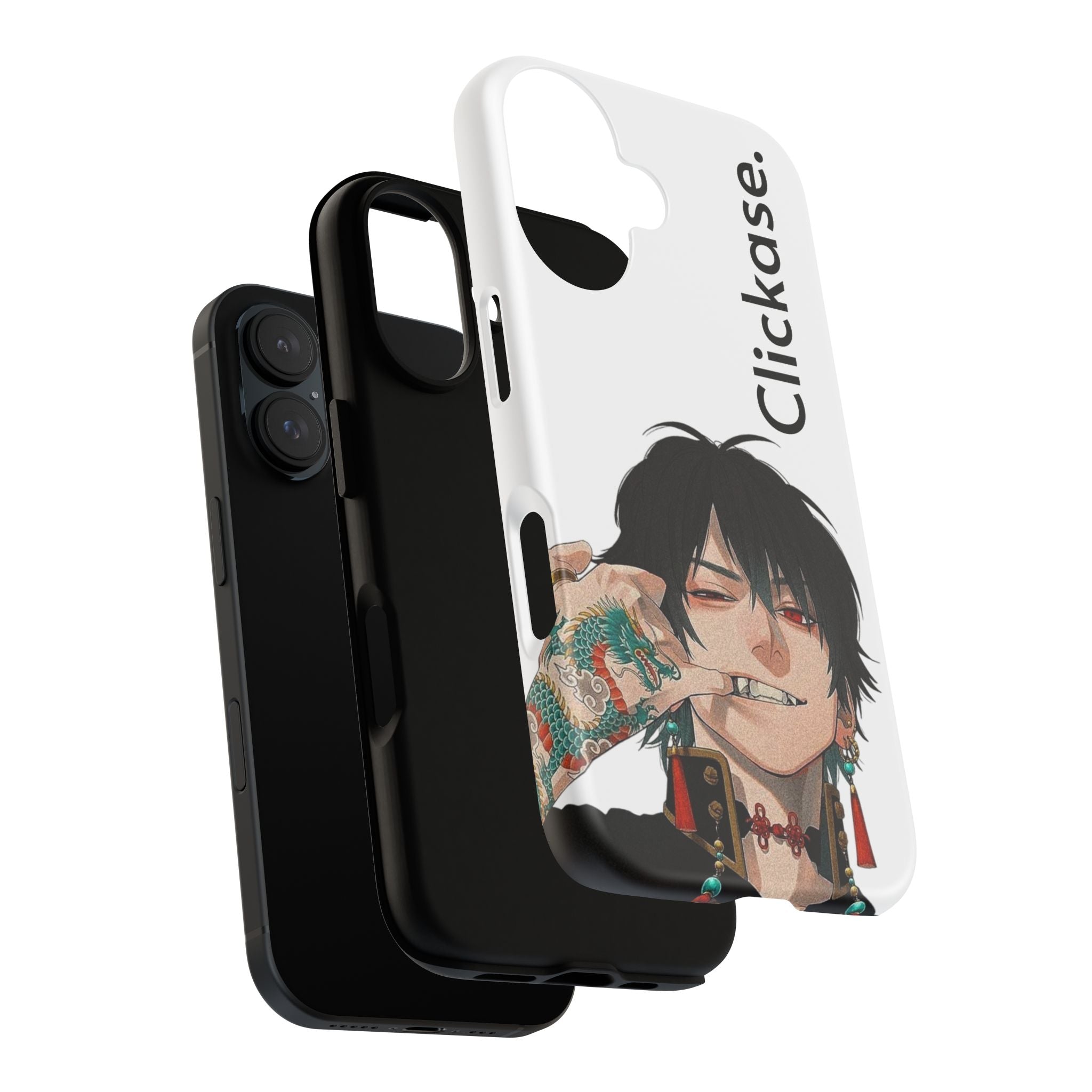 Edgy Anime Rebel Character - Tough Phone Case by
