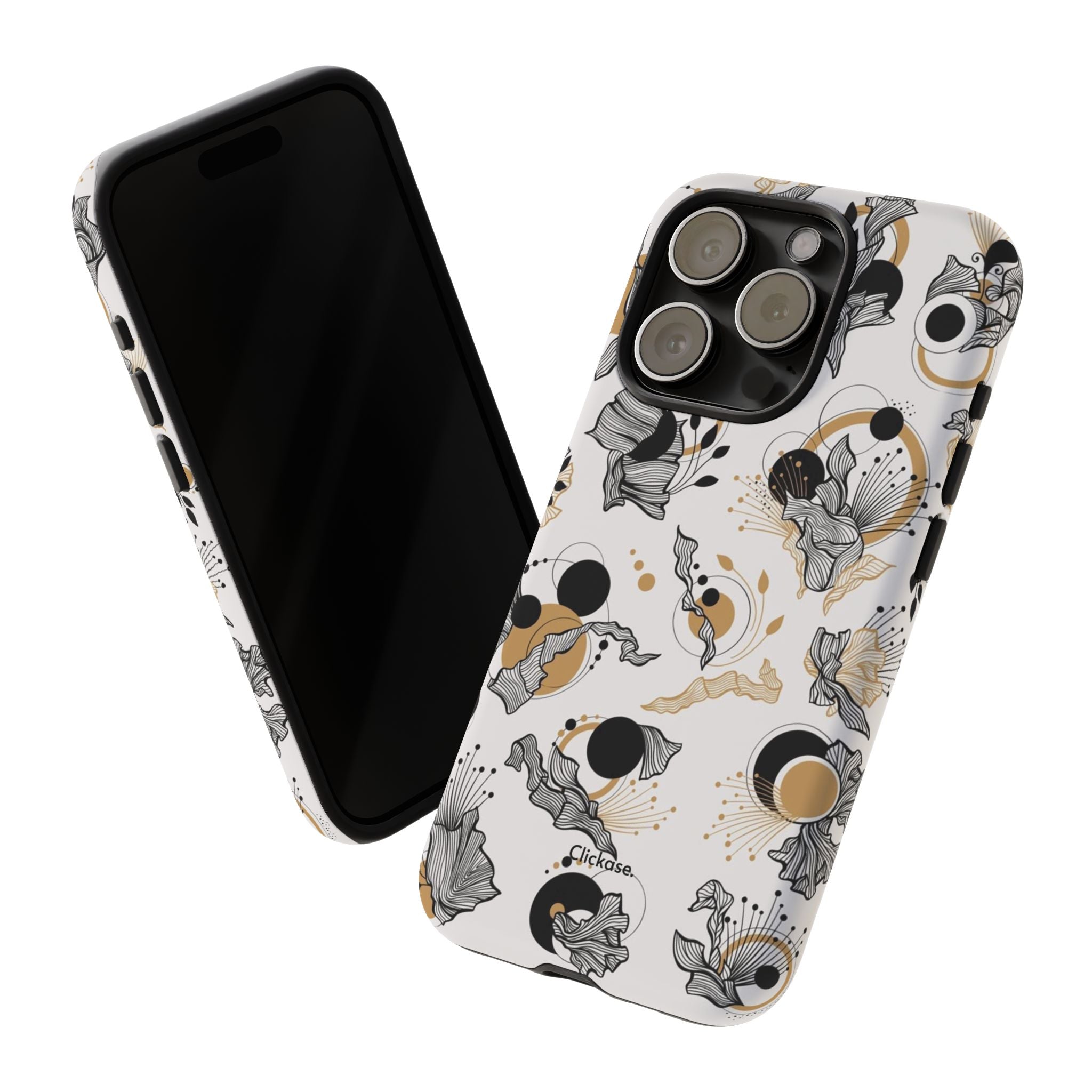Abstract Floral Design Tough Phone Cases by
