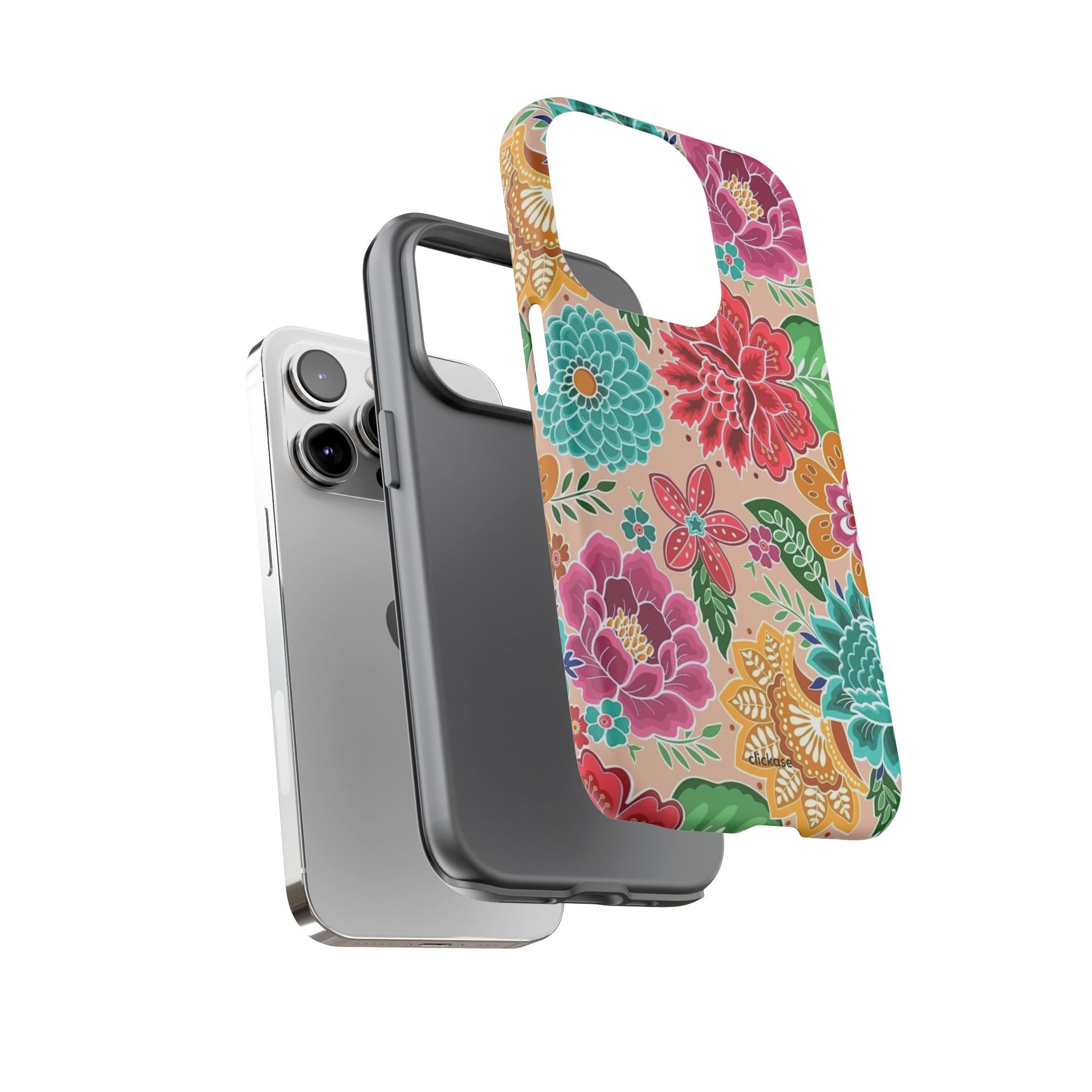 Cute Floral Design Tough Phone Case by