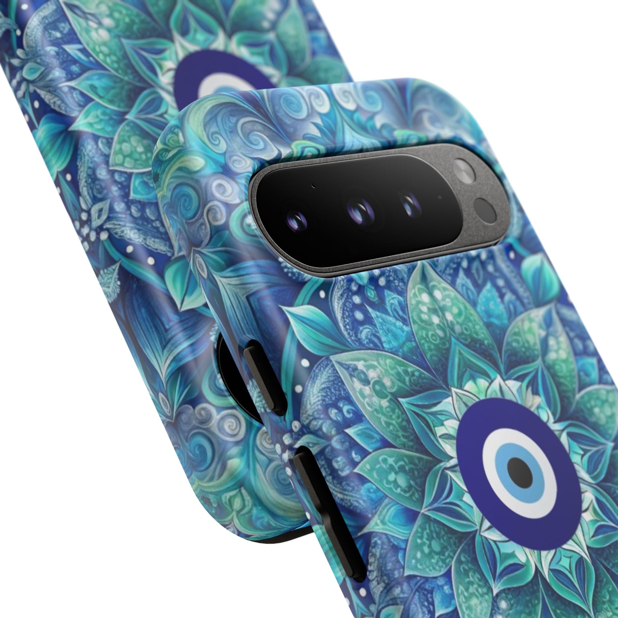 Mandala Design Blue Eye Pattern Tough Phone Case by