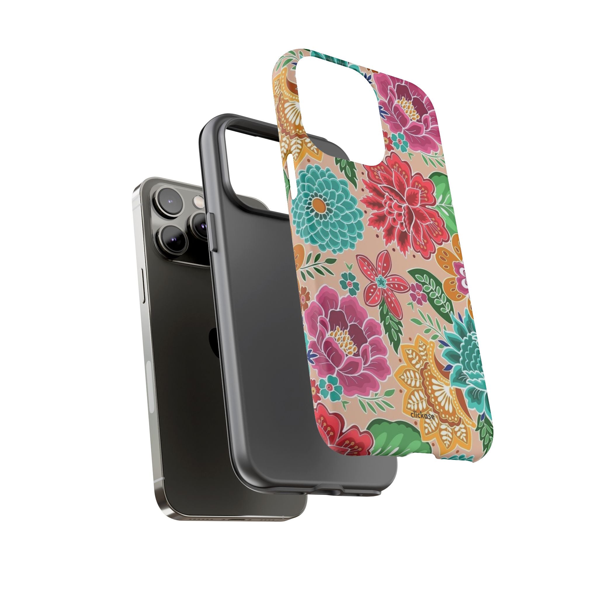 Cute Floral Design Tough Phone Case by