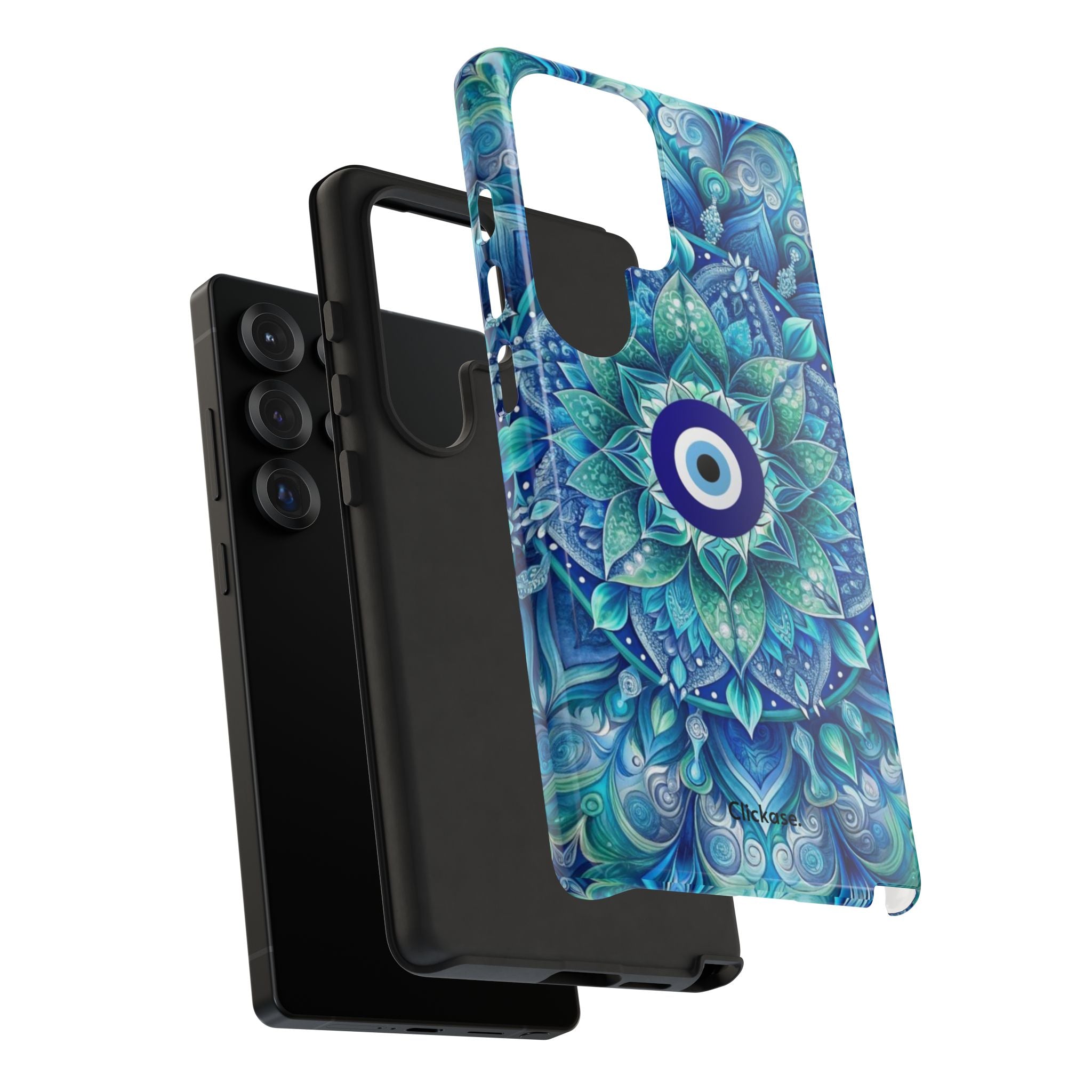 Mandala Design Blue Eye Pattern Tough Phone Case by