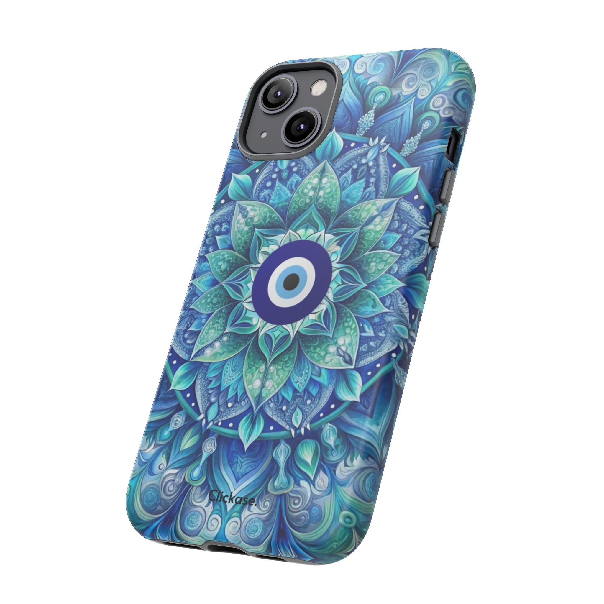 Mandala Design Blue Eye Pattern Tough Phone Case by