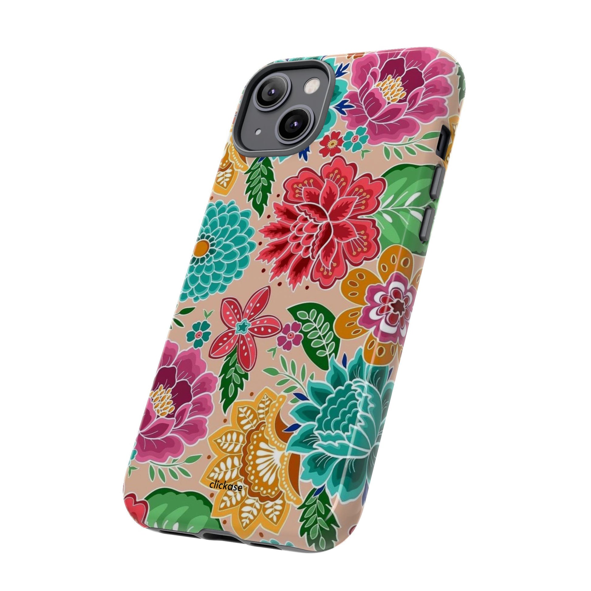 Cute Floral Design Tough Phone Case by