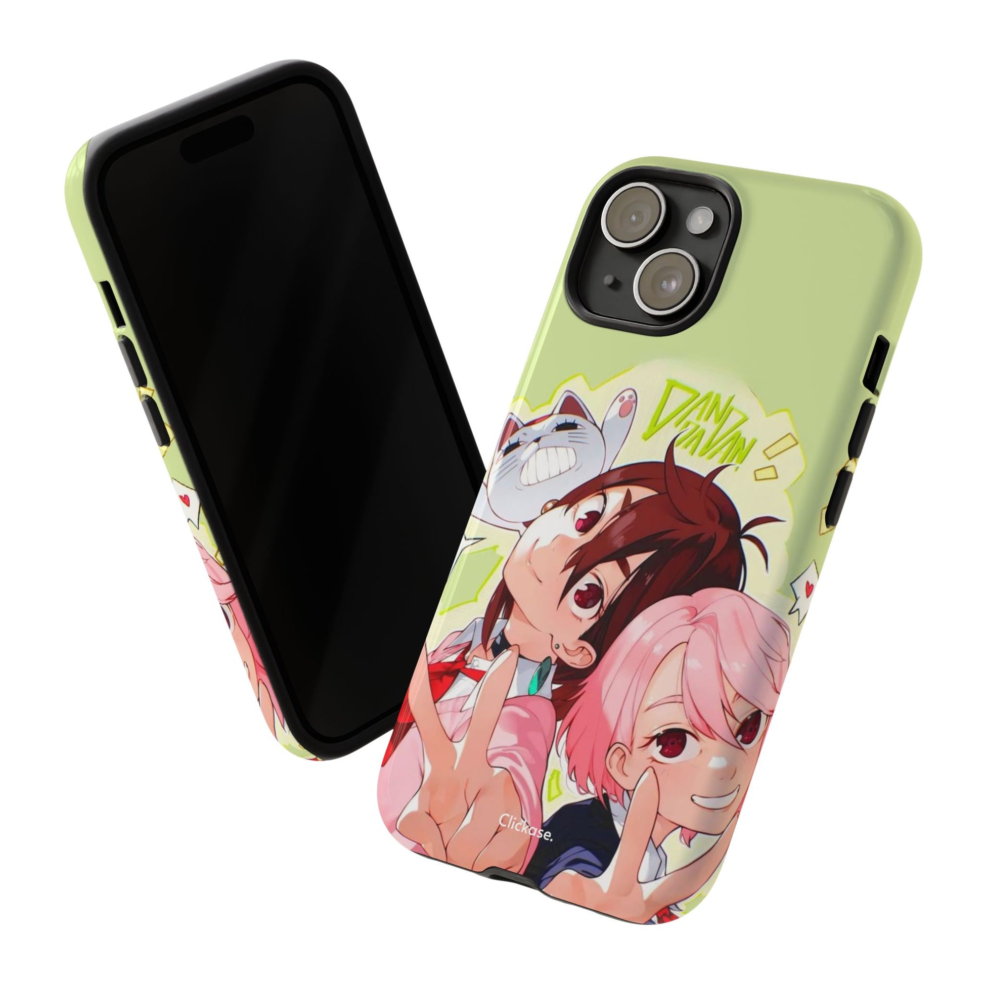 Momo & Aira - Dan Da Dan Tough Phone CasePhone CaseClickase®Momo & Aira