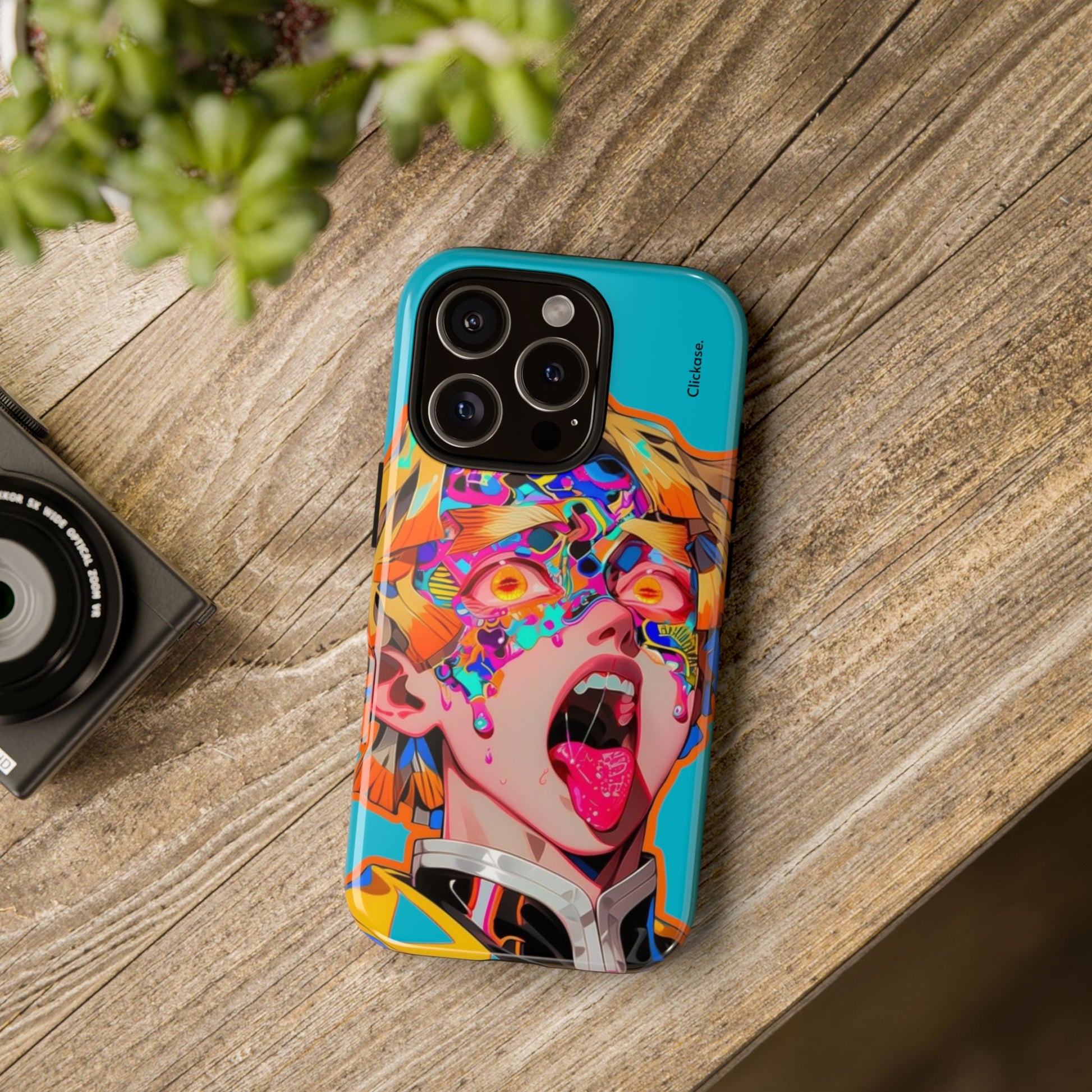 Zenitsu Agatsuma – Neon Thunder Pop Art Tough Phone Case by