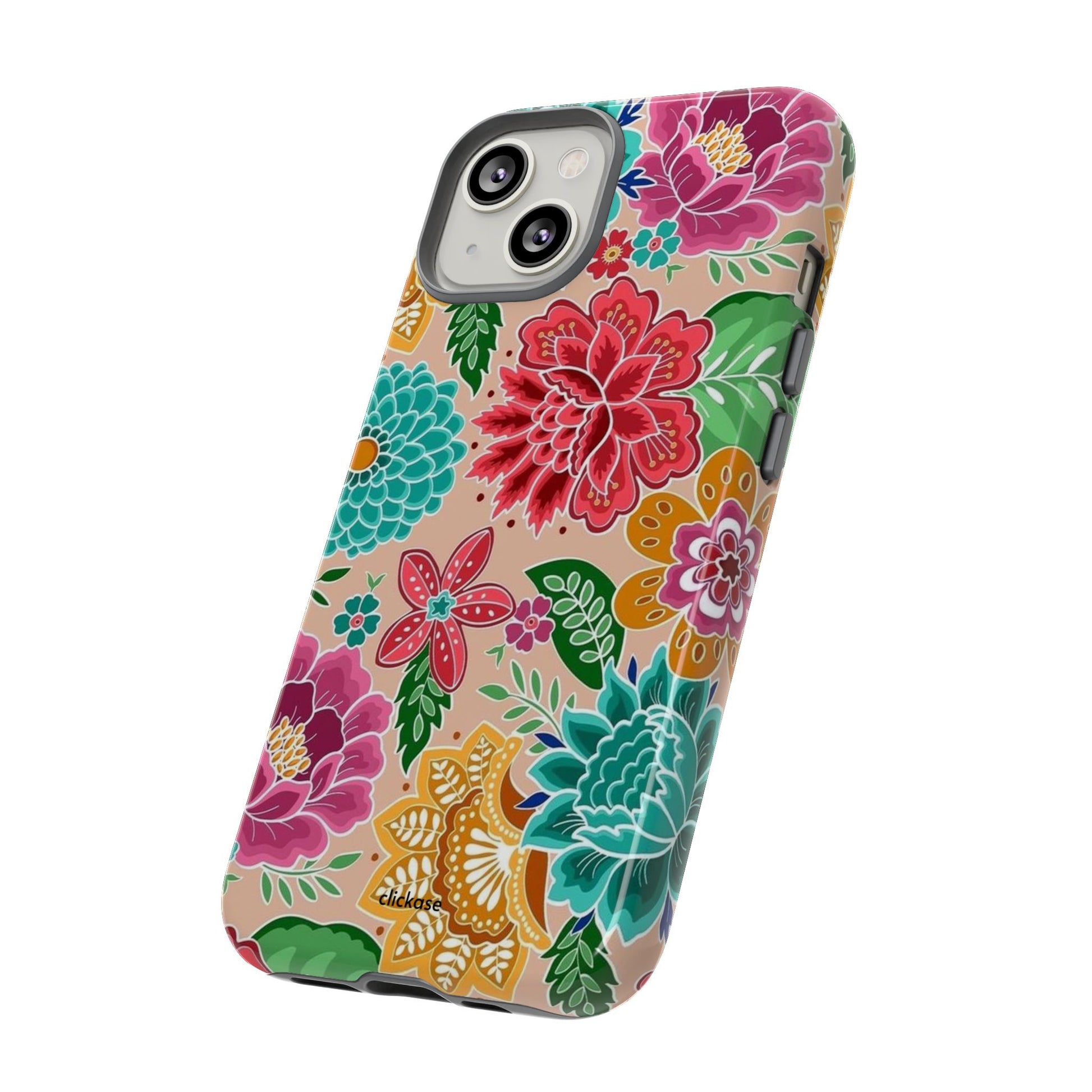 Cute Floral Design Tough Phone Case by