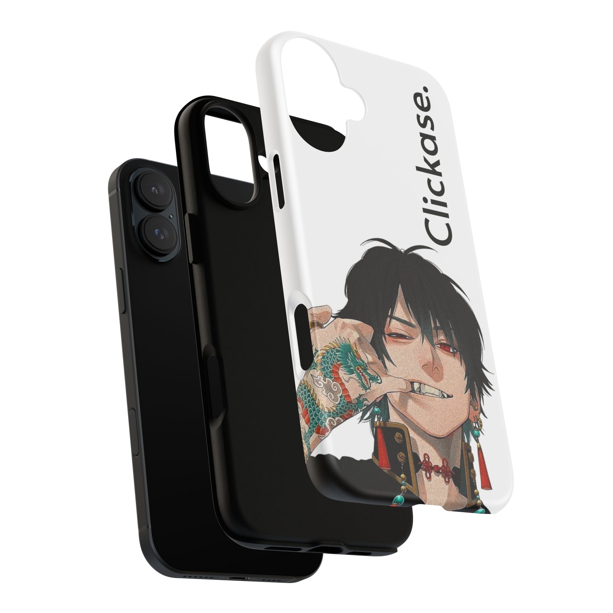 Edgy Anime Rebel Character - Tough Phone Case by