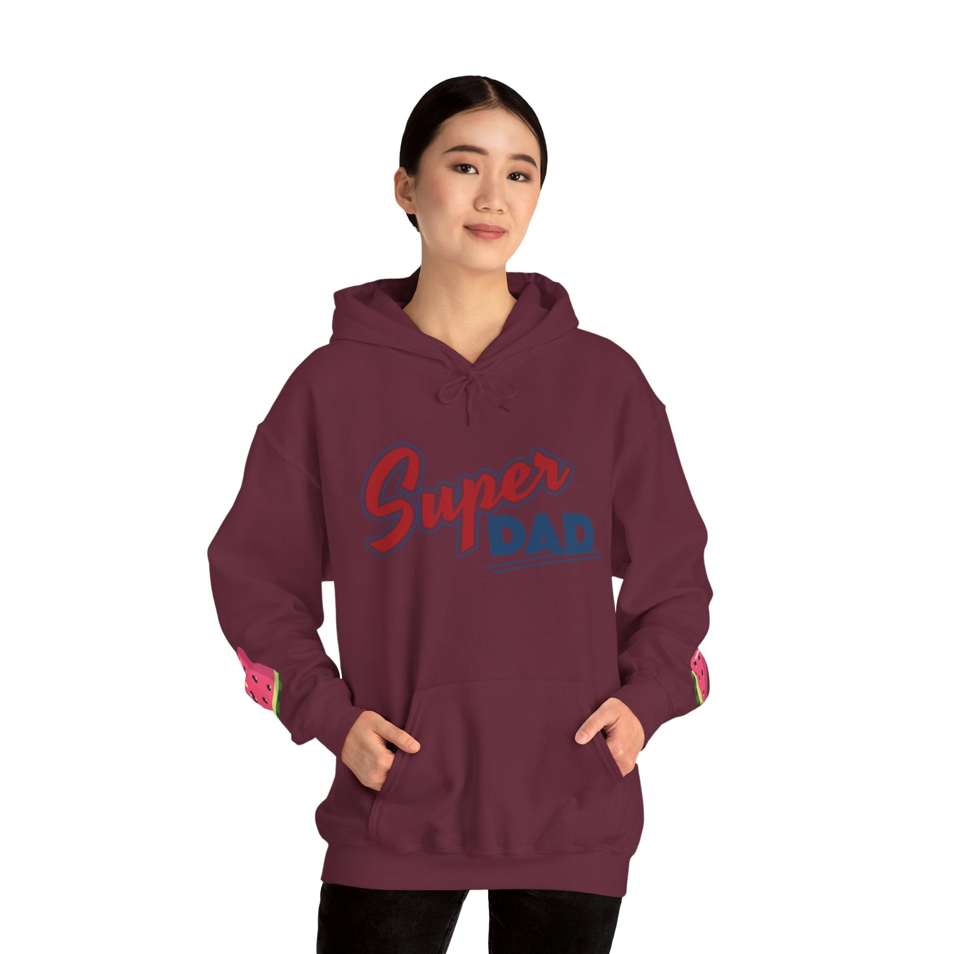 Super Dad Heart Hoodie by