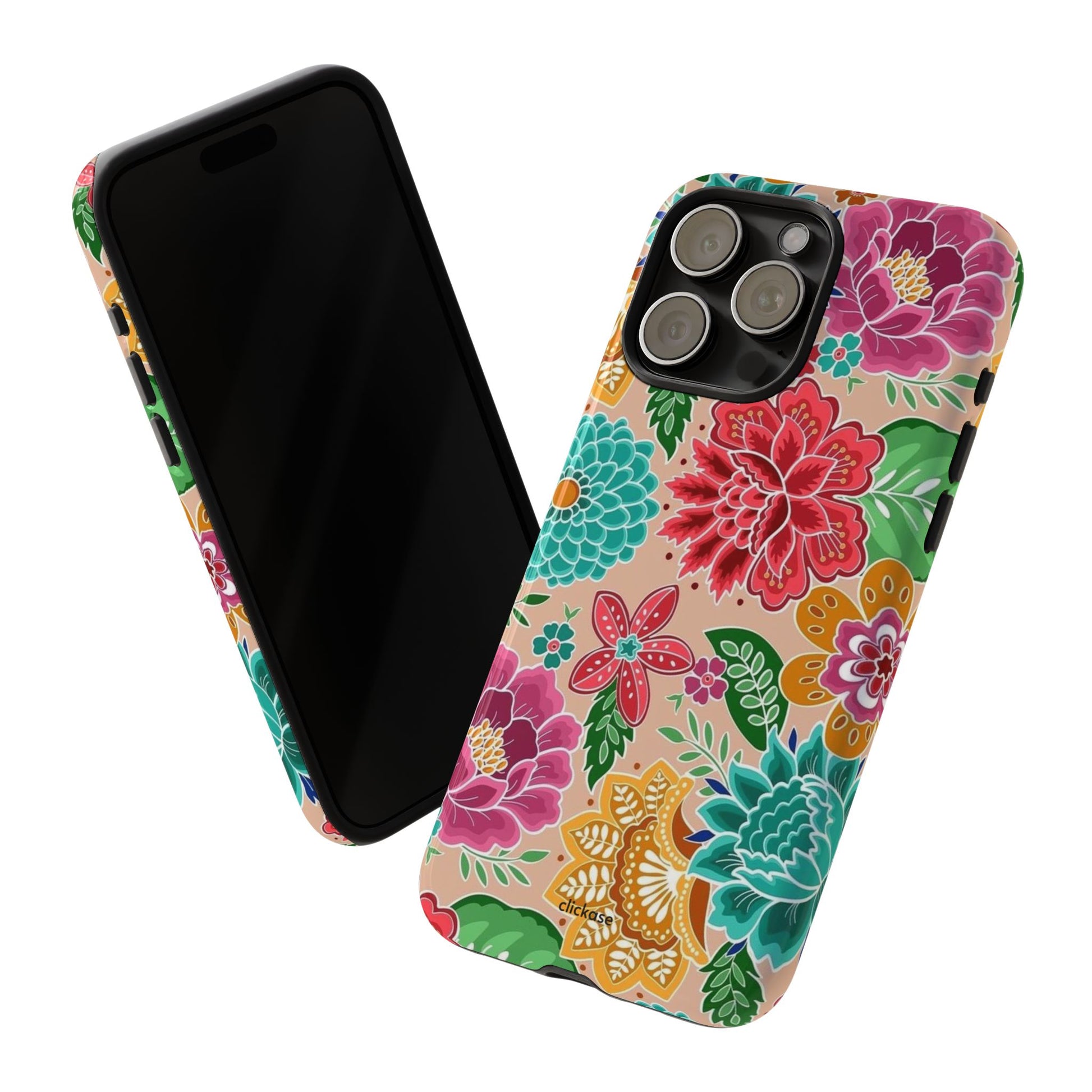Cute Floral Design Tough Phone Case by
