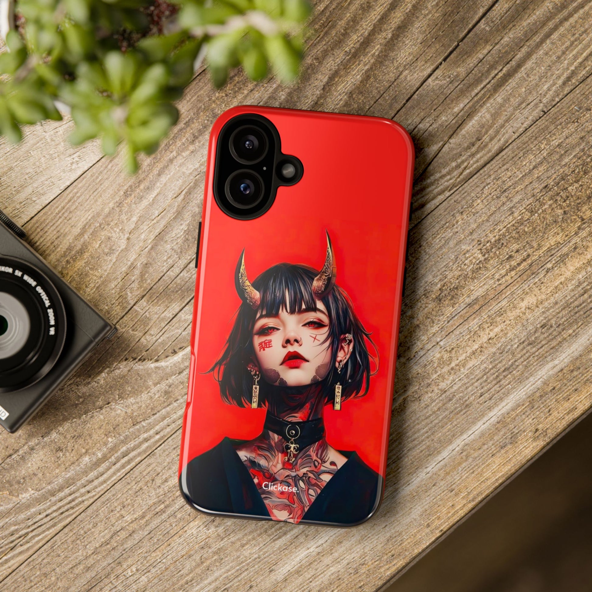 Stylish Phone Case with Edgy Design, Unique Phone Cover, Gothic Aesthetic Accessories, Trendy Cell Phone Case, Perfect Gift for Teens by