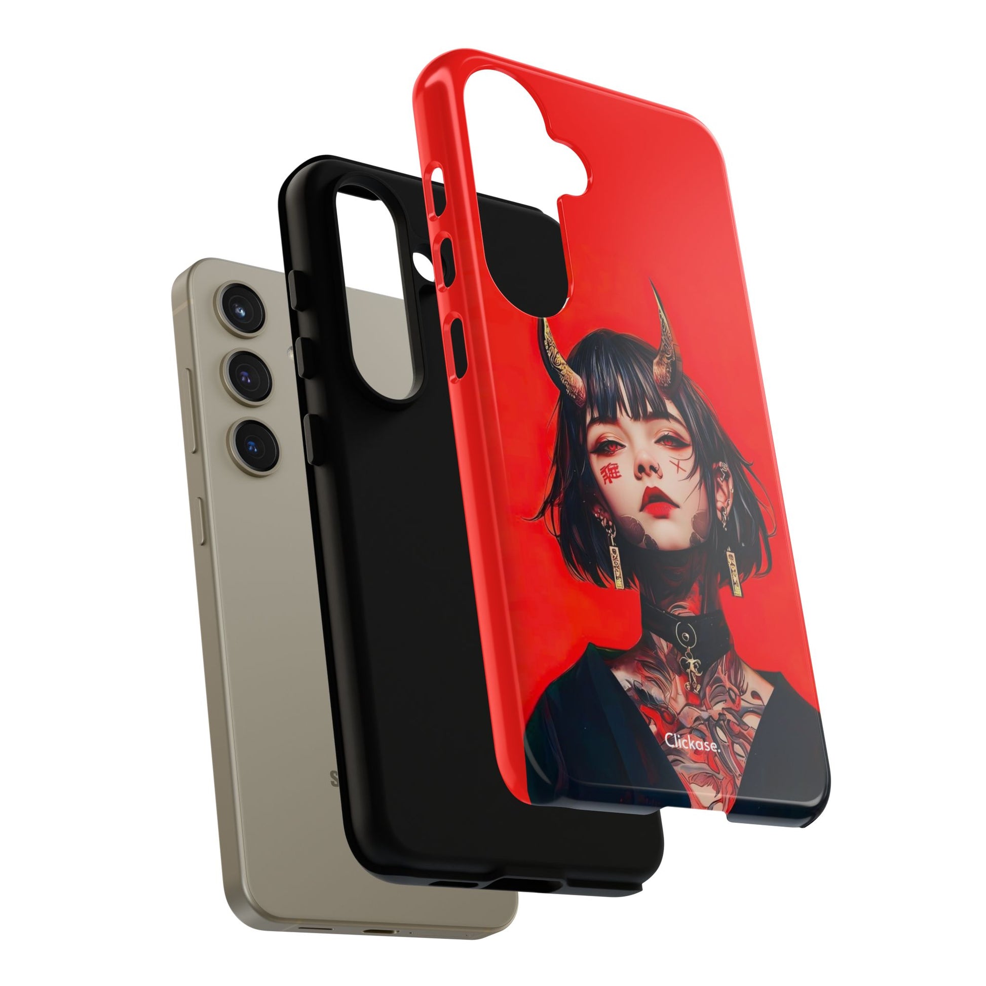 Stylish Phone Case with Edgy Design, Unique Phone Cover, Gothic Aesthetic Accessories, Trendy Cell Phone Case, Perfect Gift for Teens by