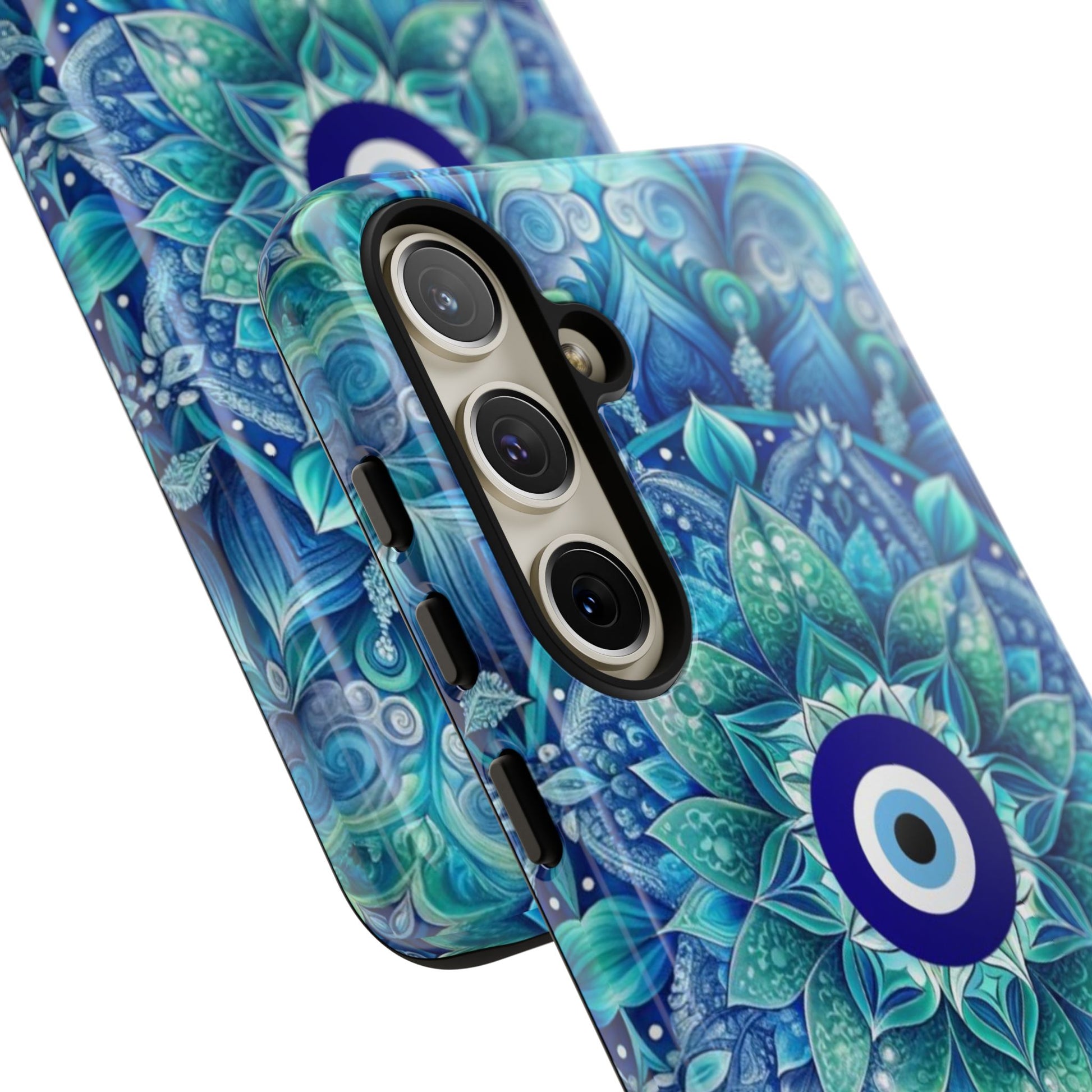 Mandala Design Blue Eye Pattern Tough Phone Case by